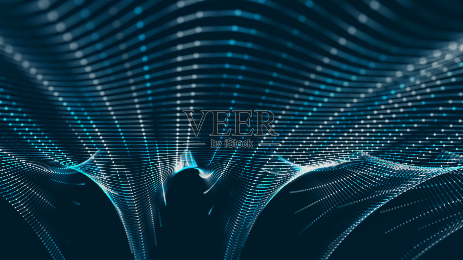 大数据可视化。抽象数字组合点和线。数字技术背景。3 d照片摄影图片