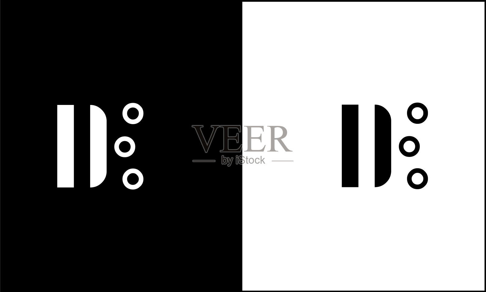 抽象字母标志组合插画图片素材