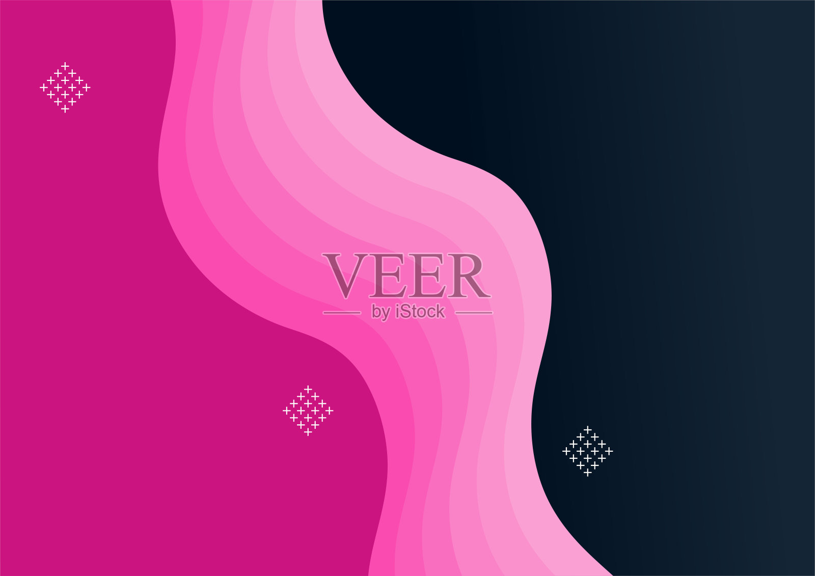 渐变斑点蓝色粉红色彩色抽象封面设计模板插画图片素材