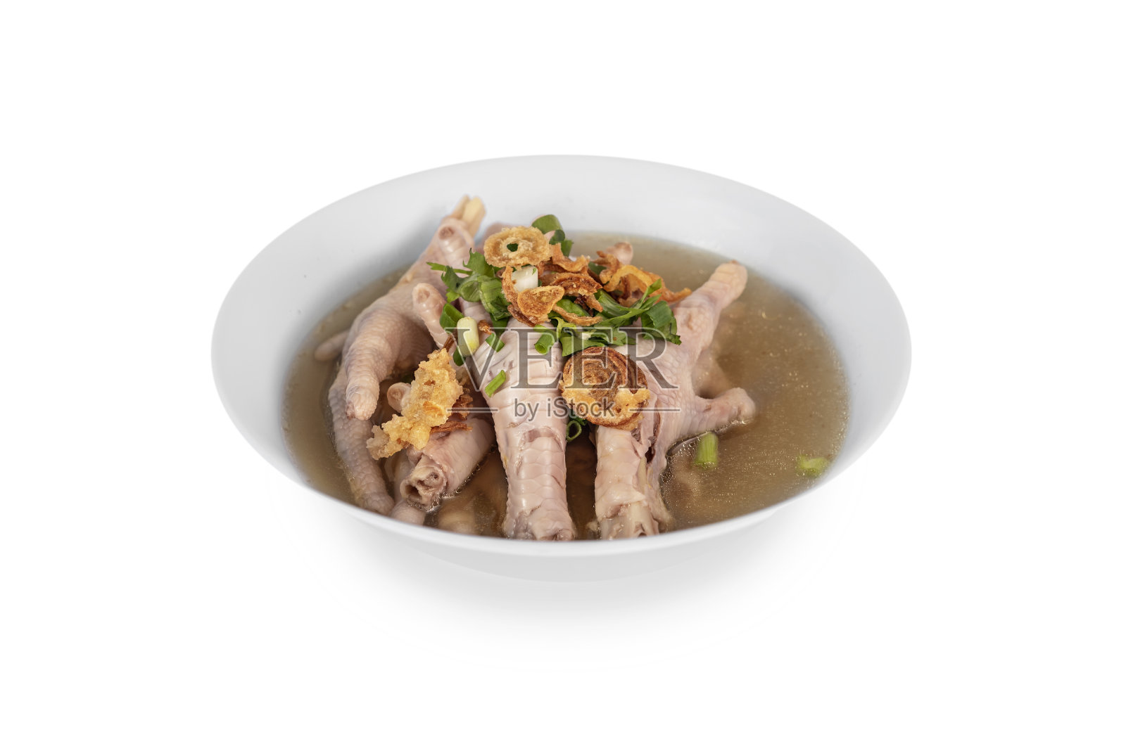 中药炖鸡爪照片摄影图片