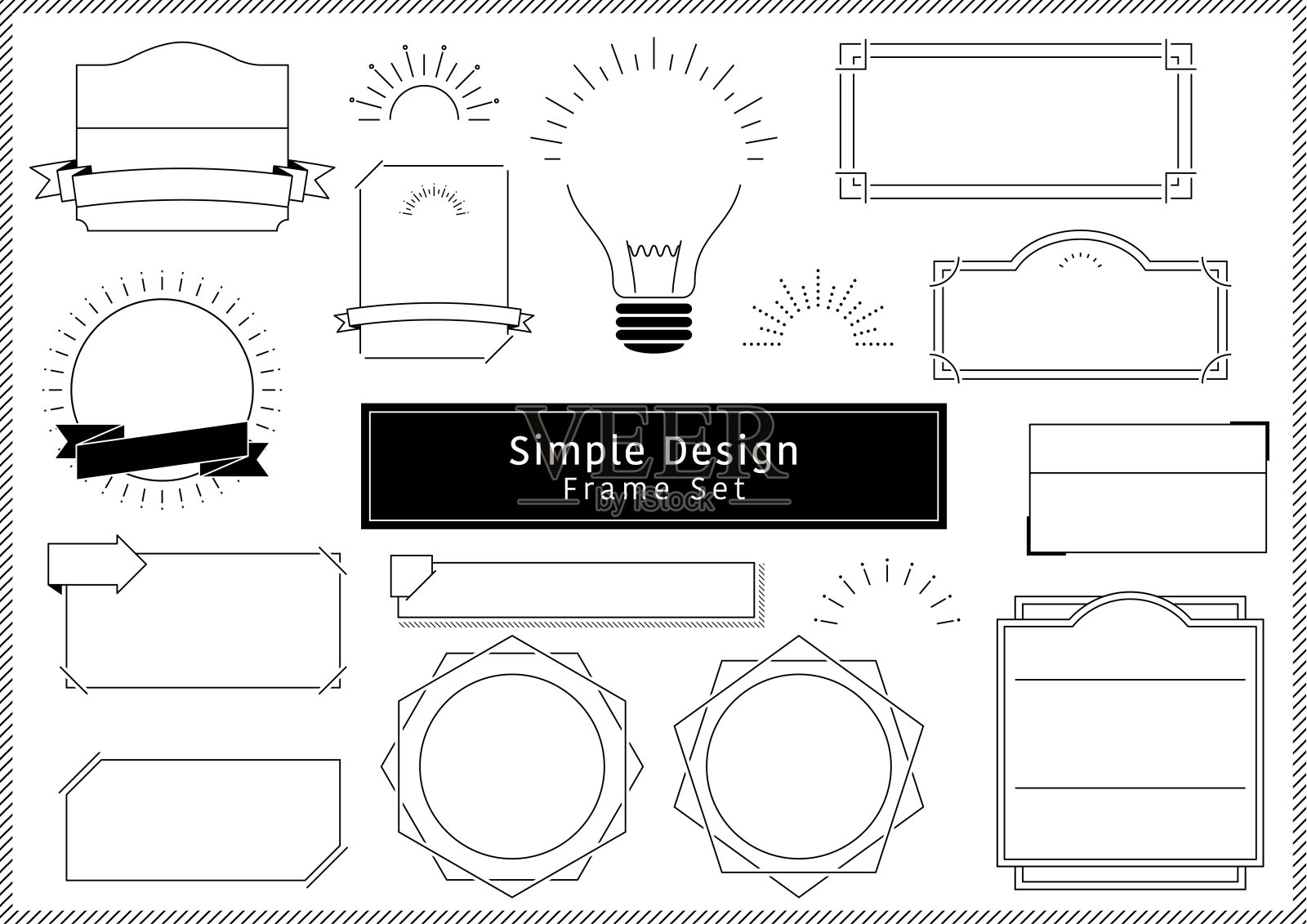 简单设计框架集设计元素图片