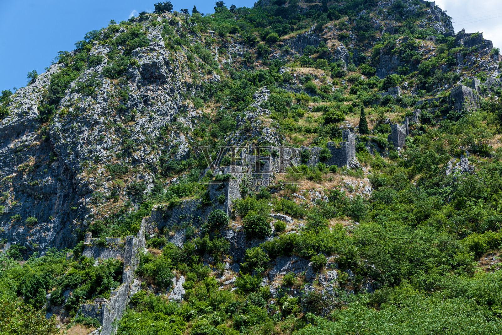 黑山的科托古城照片摄影图片