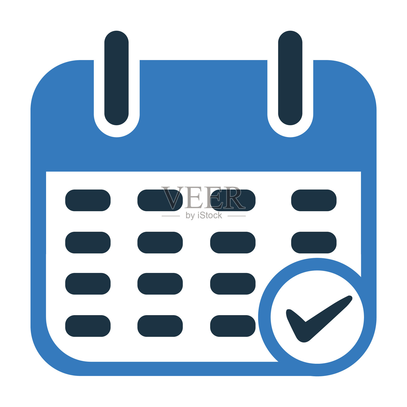 日历、勾号、日期、事件、日程图标插画图片素材