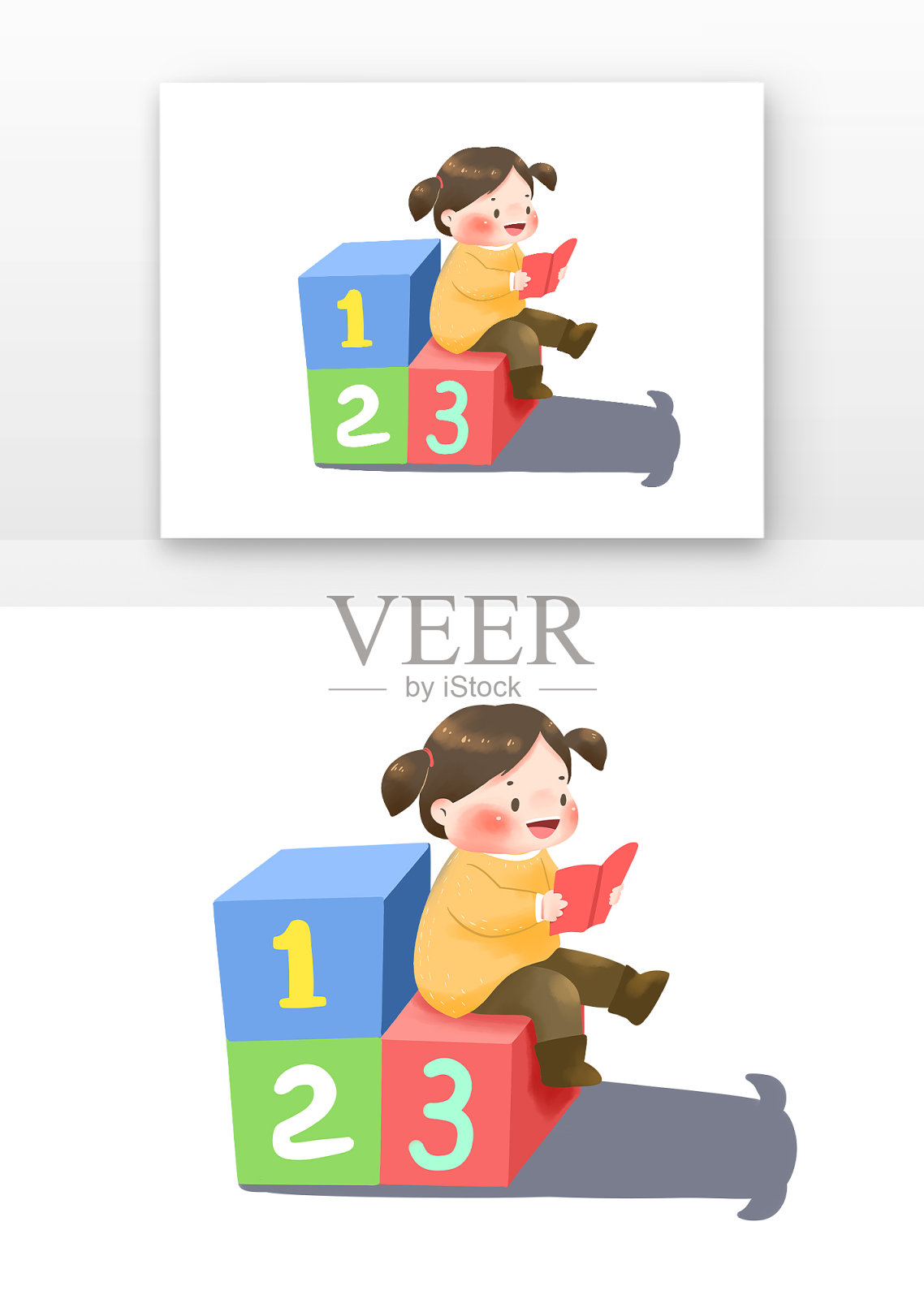 数字小孩设计元素图片