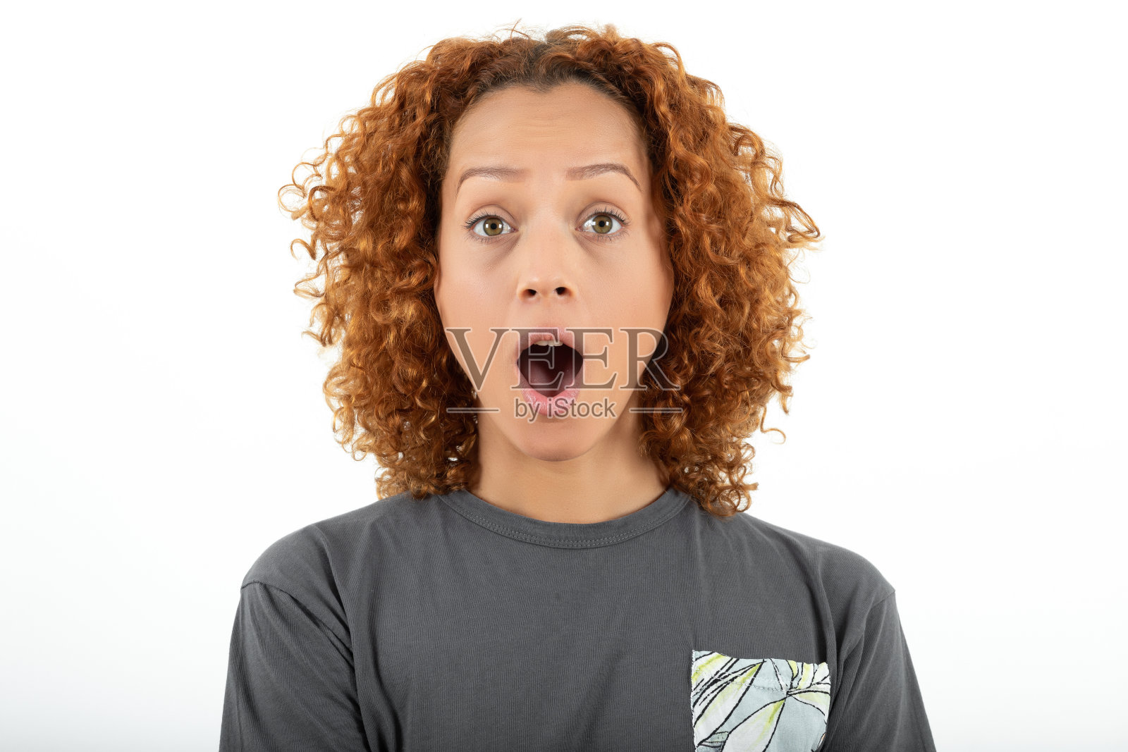 女人震惊照片摄影图片