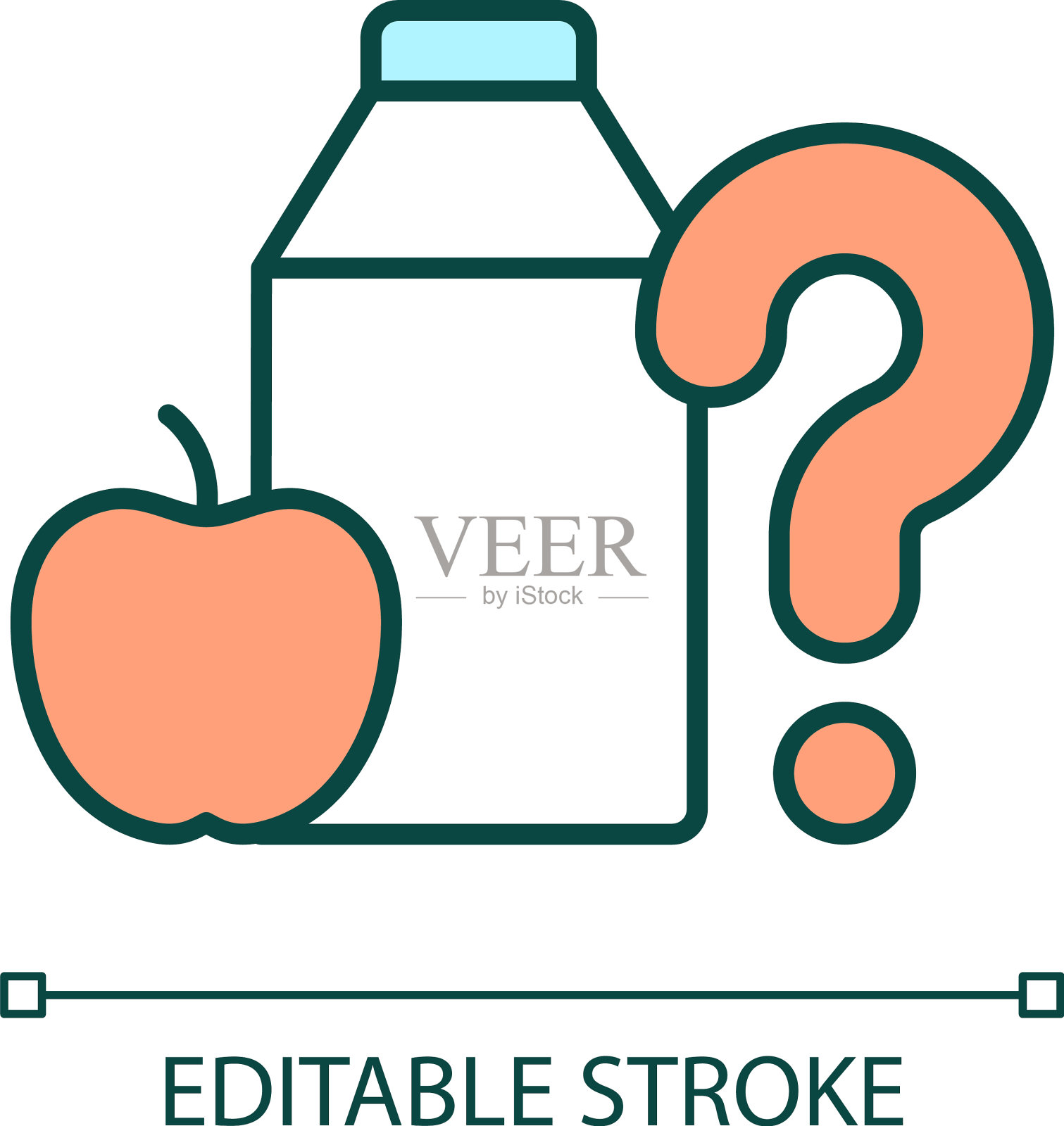 食物短缺RGB颜色图标插画图片素材