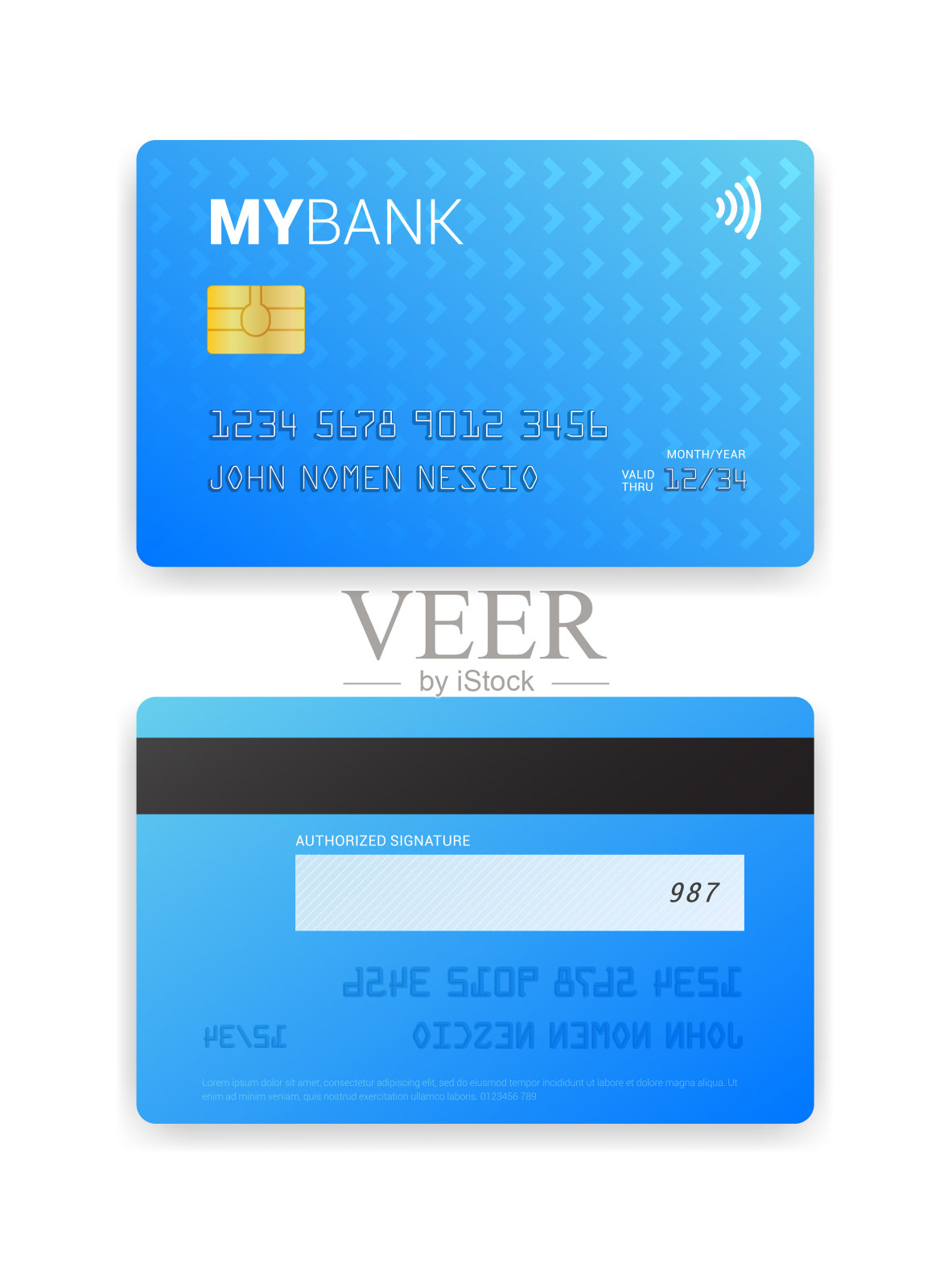 信用卡向量插画图片素材