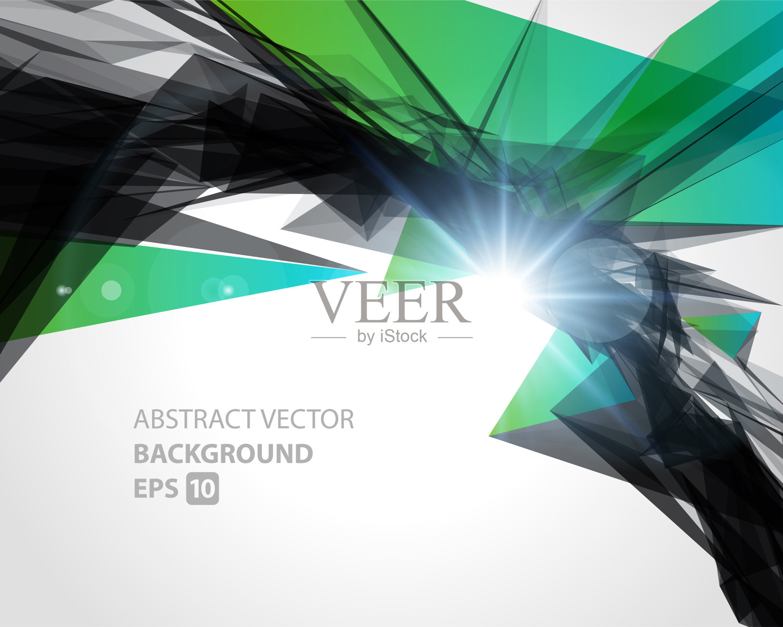 摘要三维几何多边形三角形现代矢量插画图片素材