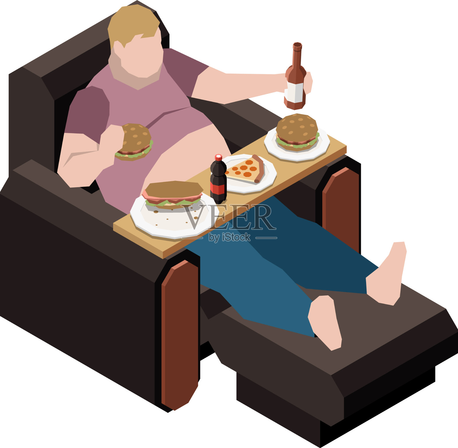 在家暴食作文设计元素图片