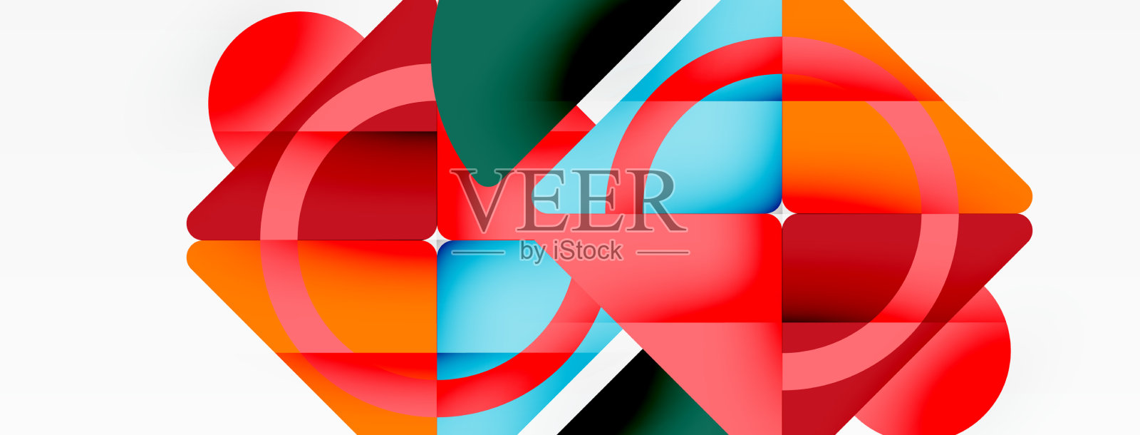 创意几何壁纸最小抽象插画图片素材