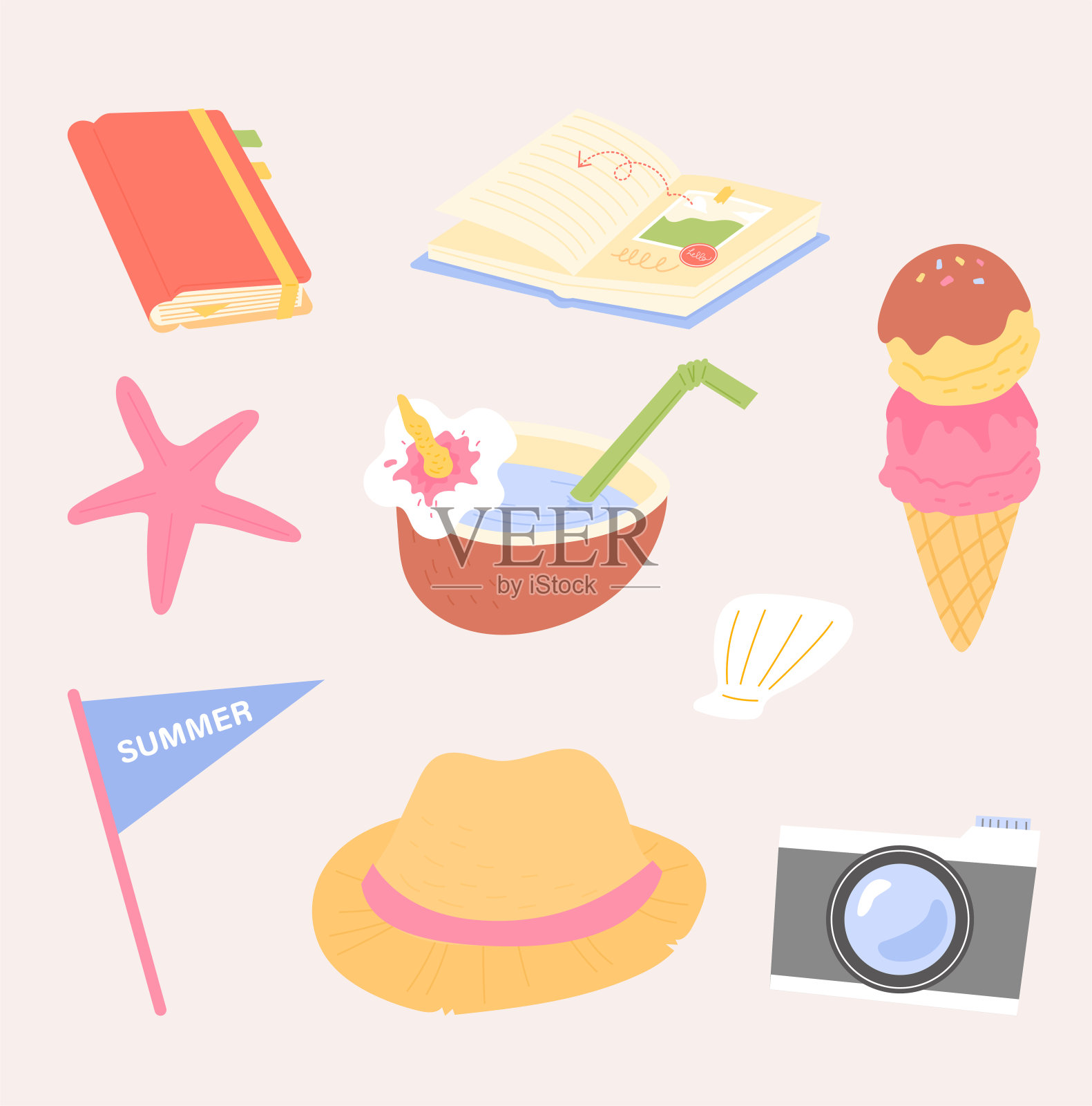 度假项目插画图片素材