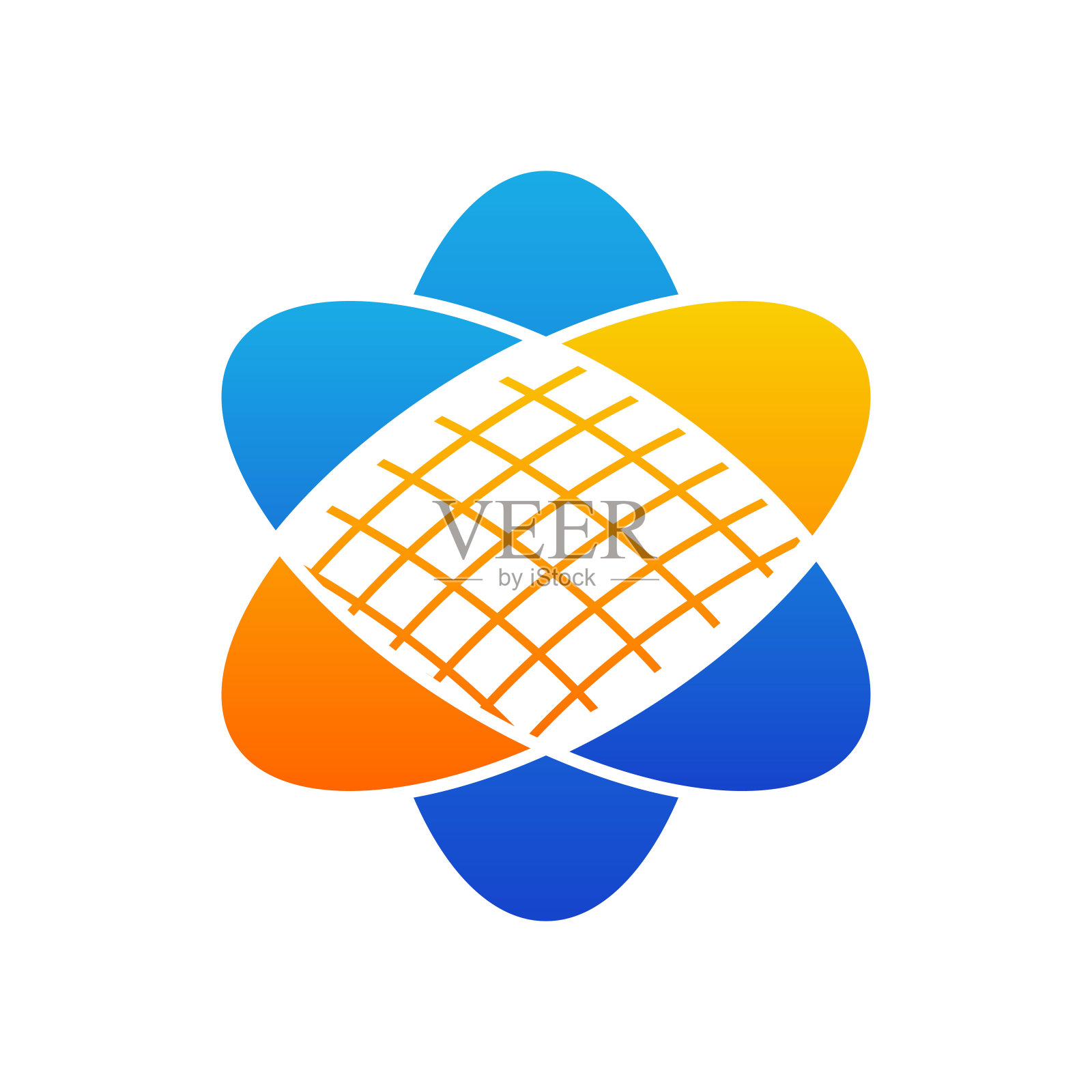 太阳能企业标识设计插画图片素材