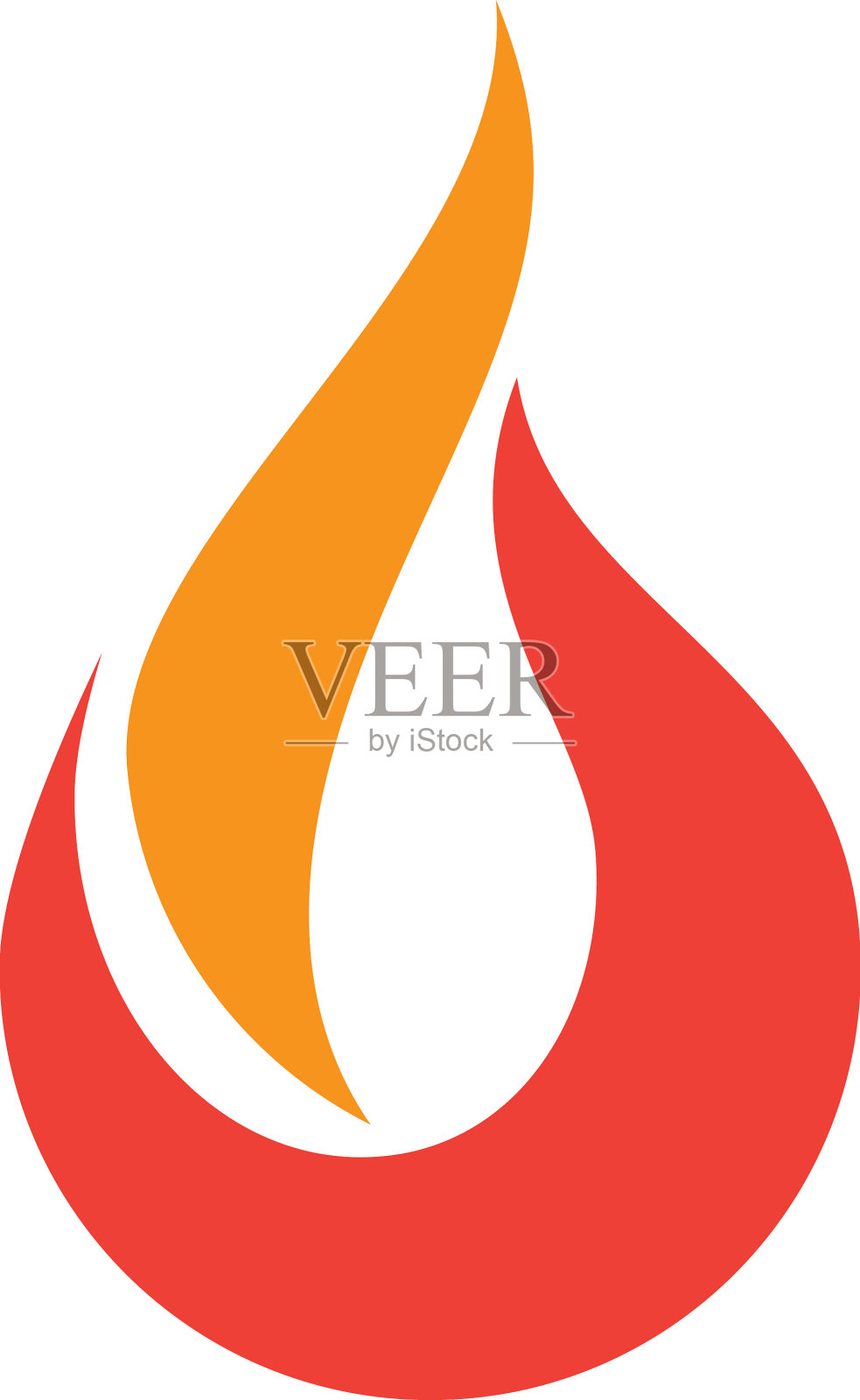 火焰标志模板设计元素图片