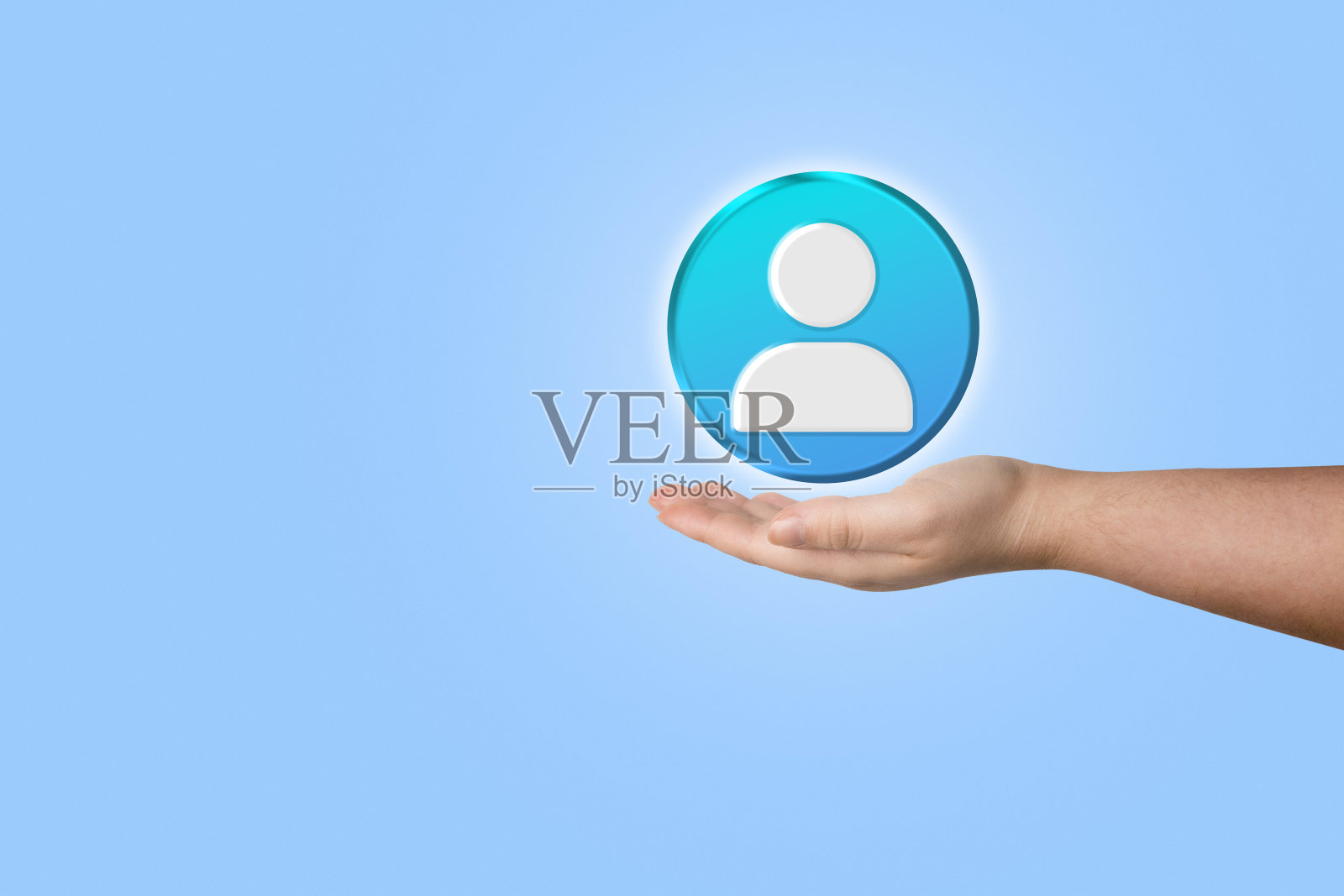 手动显示数字接触按钮，带有复制空间。照片摄影图片