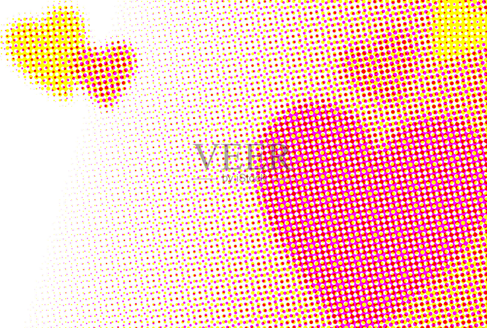 心背景插图绘制在彩色的半色调插画图片素材