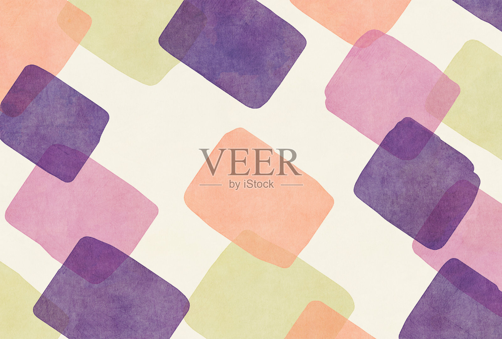 水彩风格可爱和彩色的背景插图插画图片素材