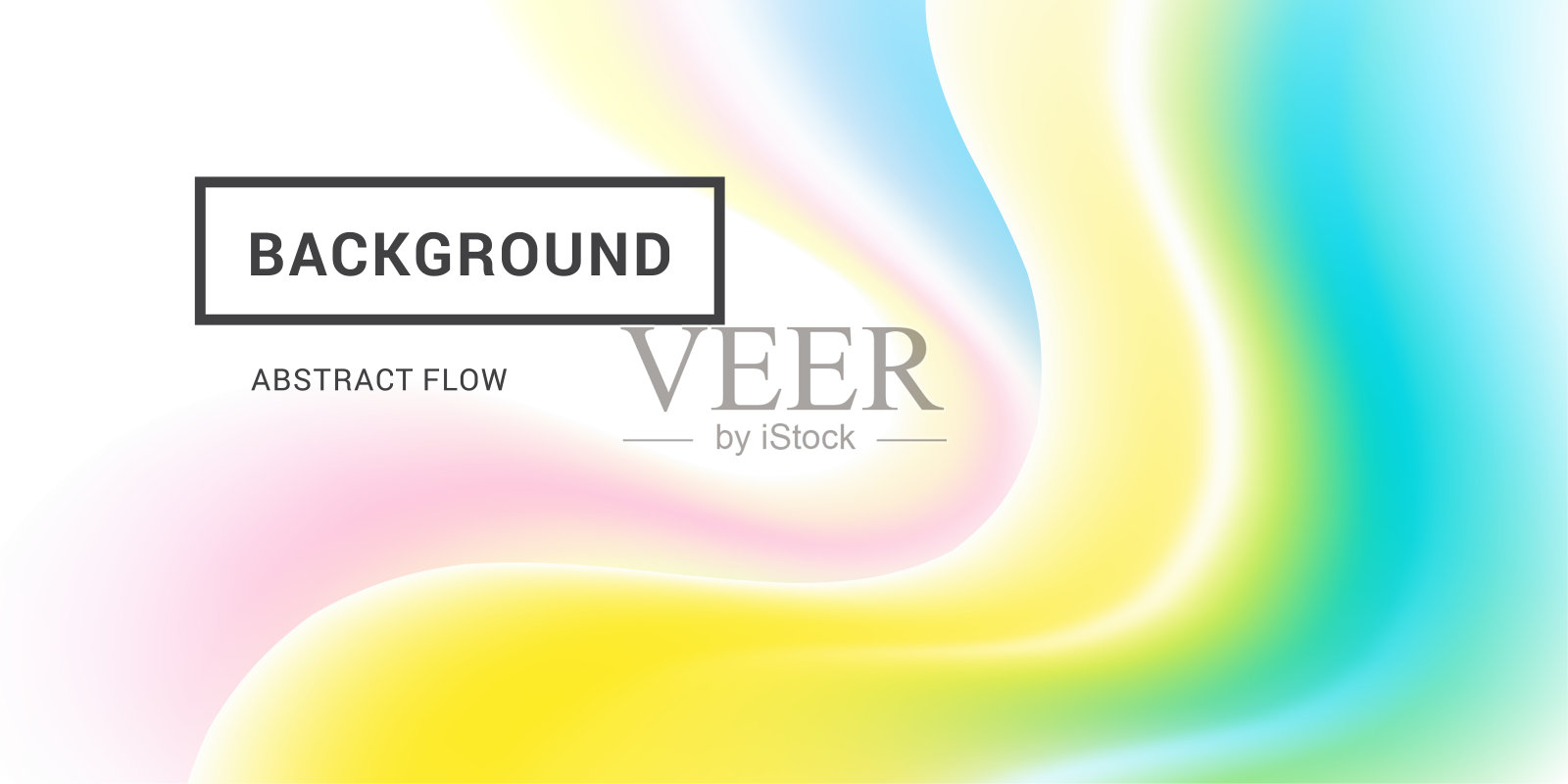 流体彩色形状组成流行的网格梯度。插画图片素材