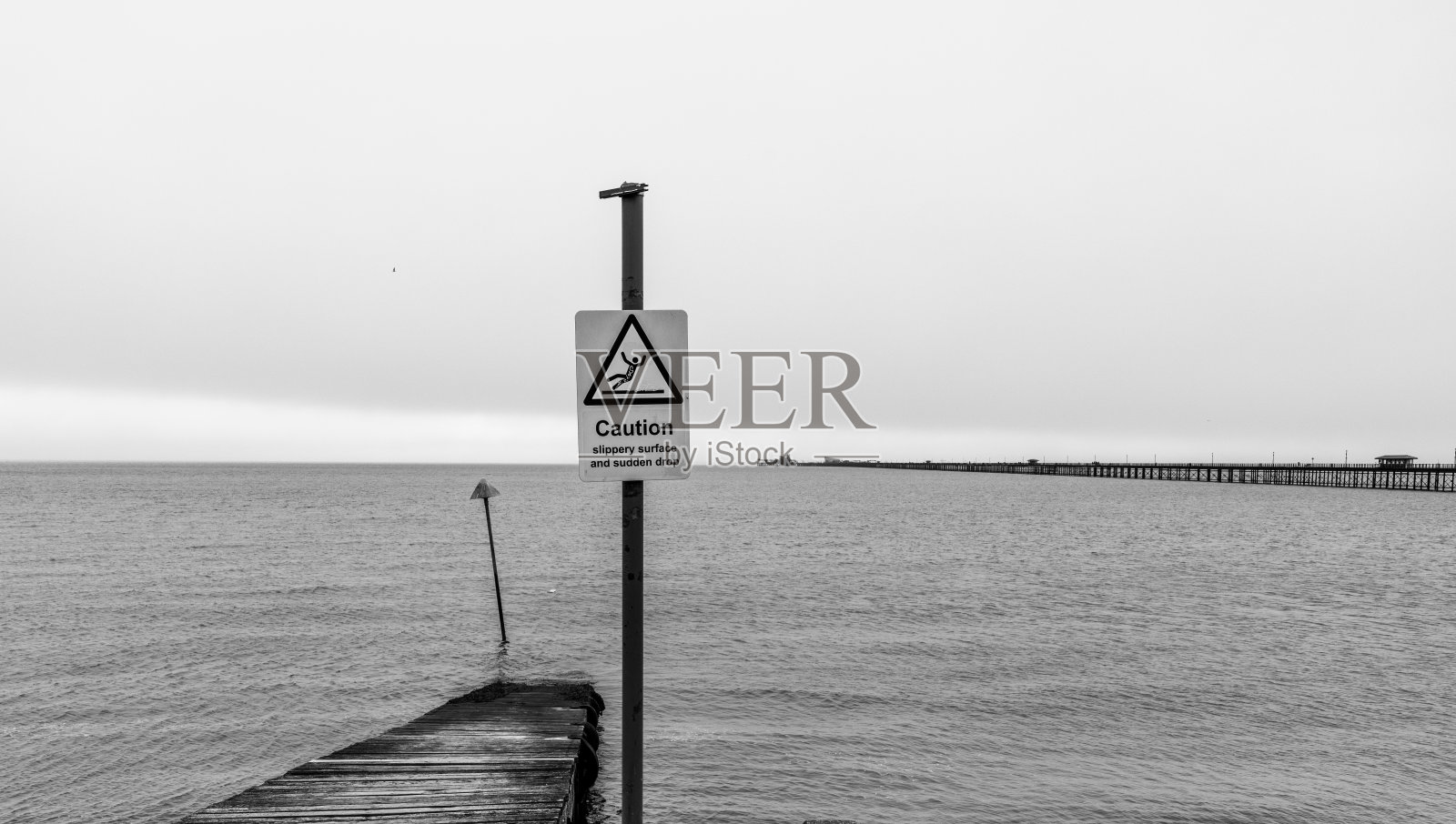 海洋码头的绍森德照片摄影图片