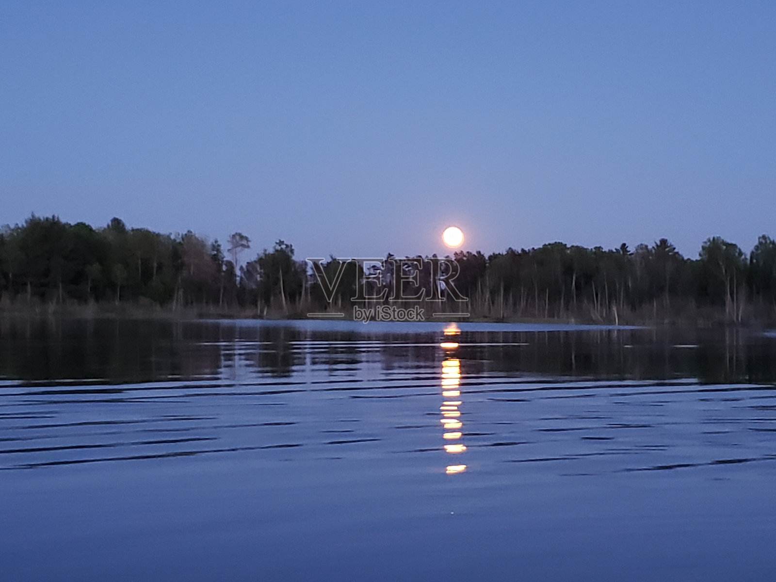 北密歇根钓鱼日落照片摄影图片
