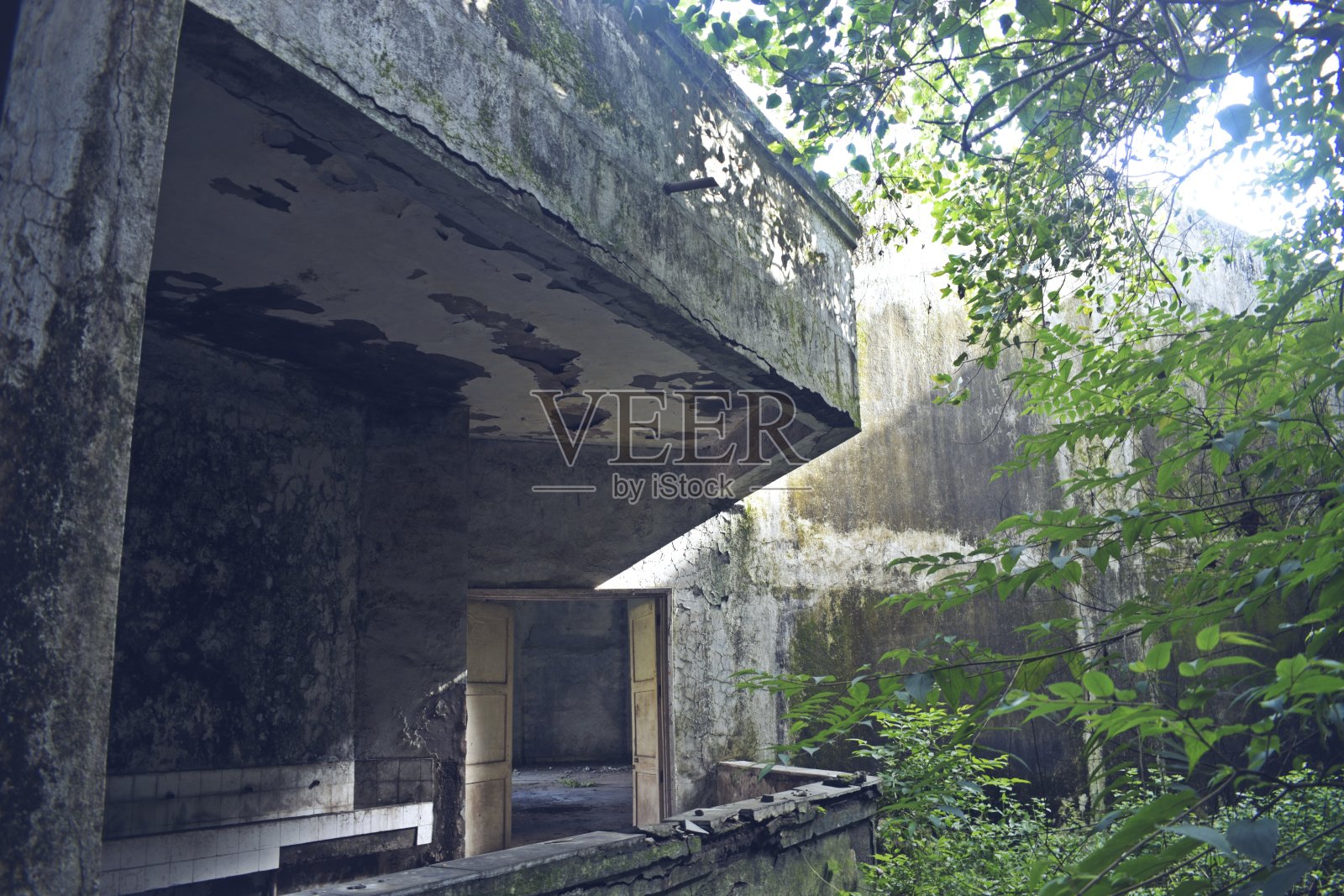 印度孟买的废弃建筑照片摄影图片