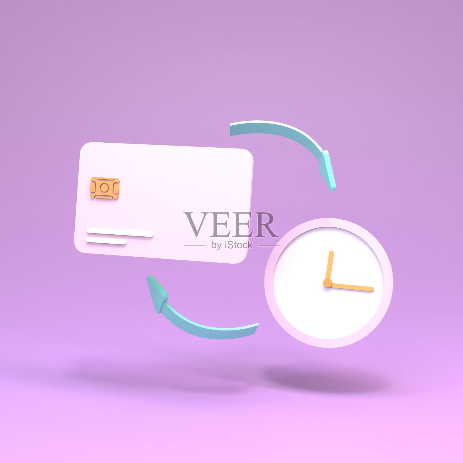 用时间交换金钱或金钱。三维渲染照片摄影图片