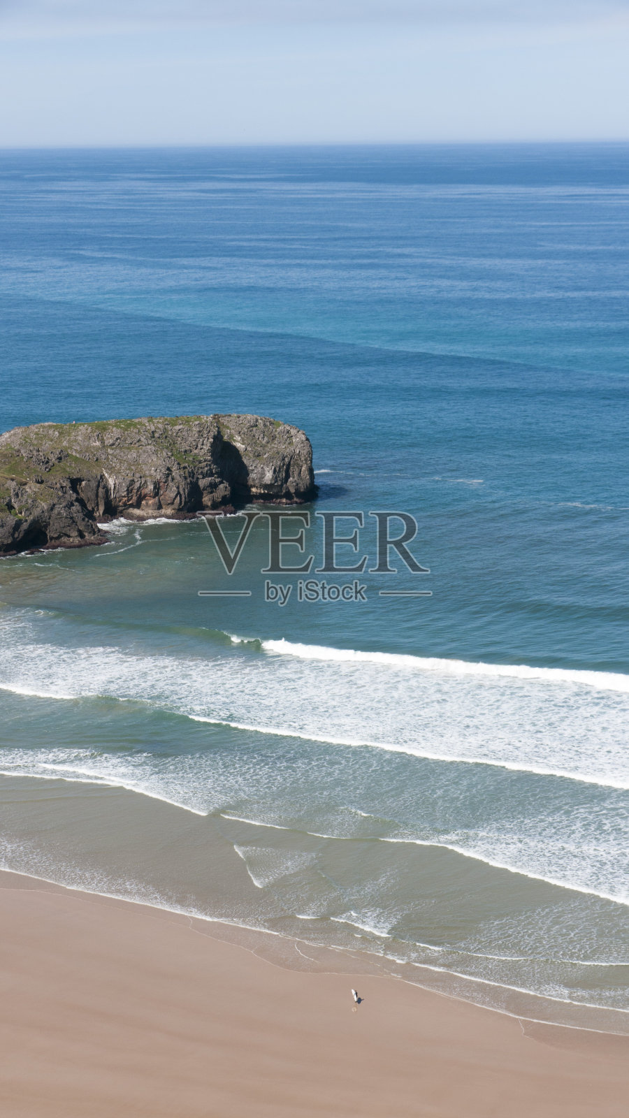阿斯图里亚斯的Torimbia海滩照片摄影图片