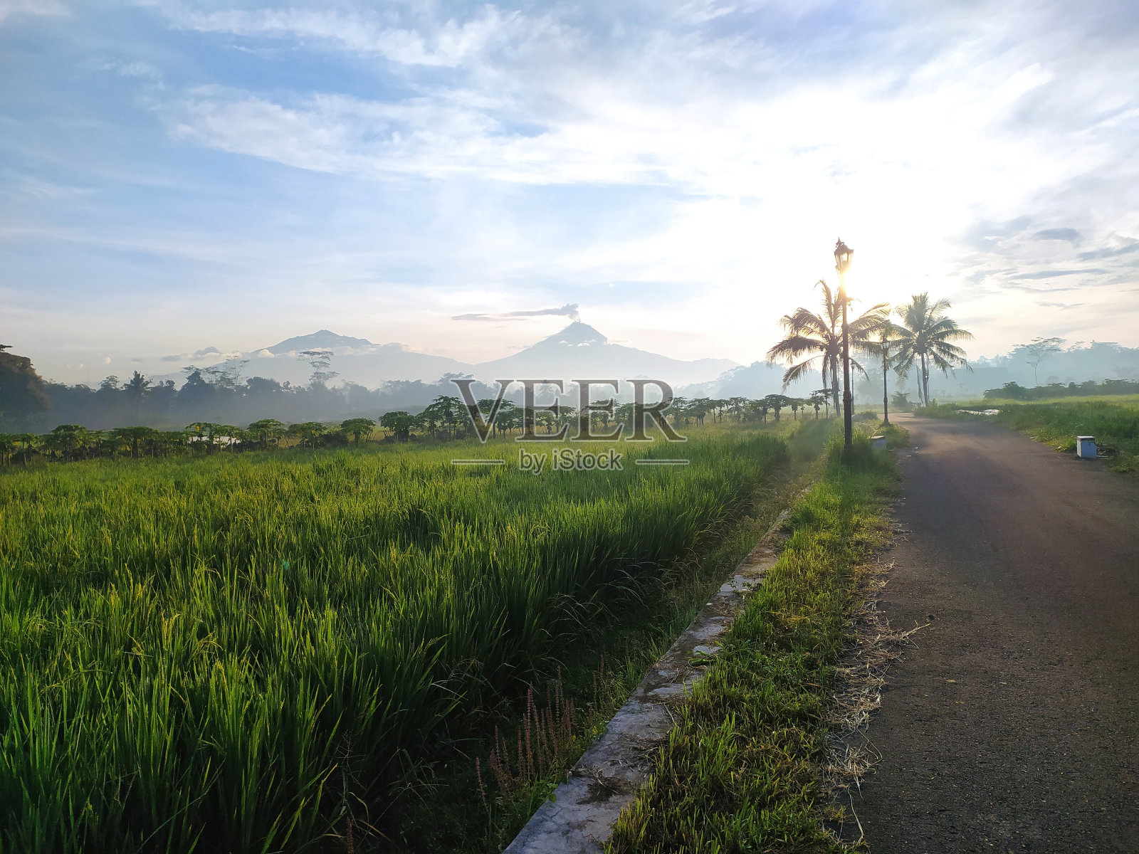 在卡兰甘雅，婆罗浮佛。印尼。照片摄影图片