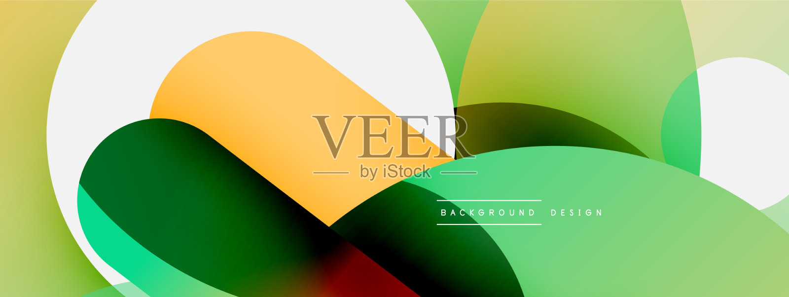 圆形、圆形和其他几何形状插画图片素材