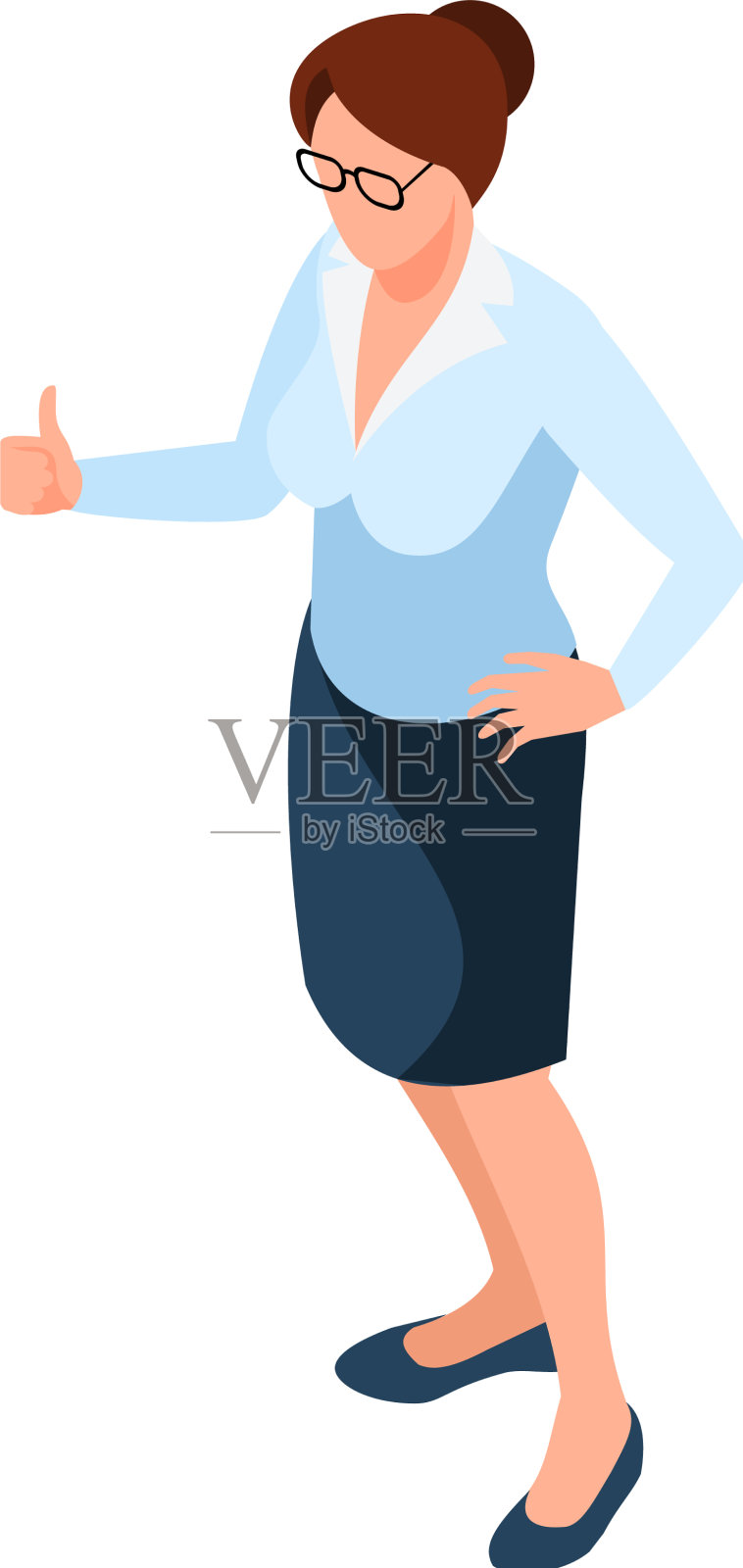 女商人的构图不错设计元素图片