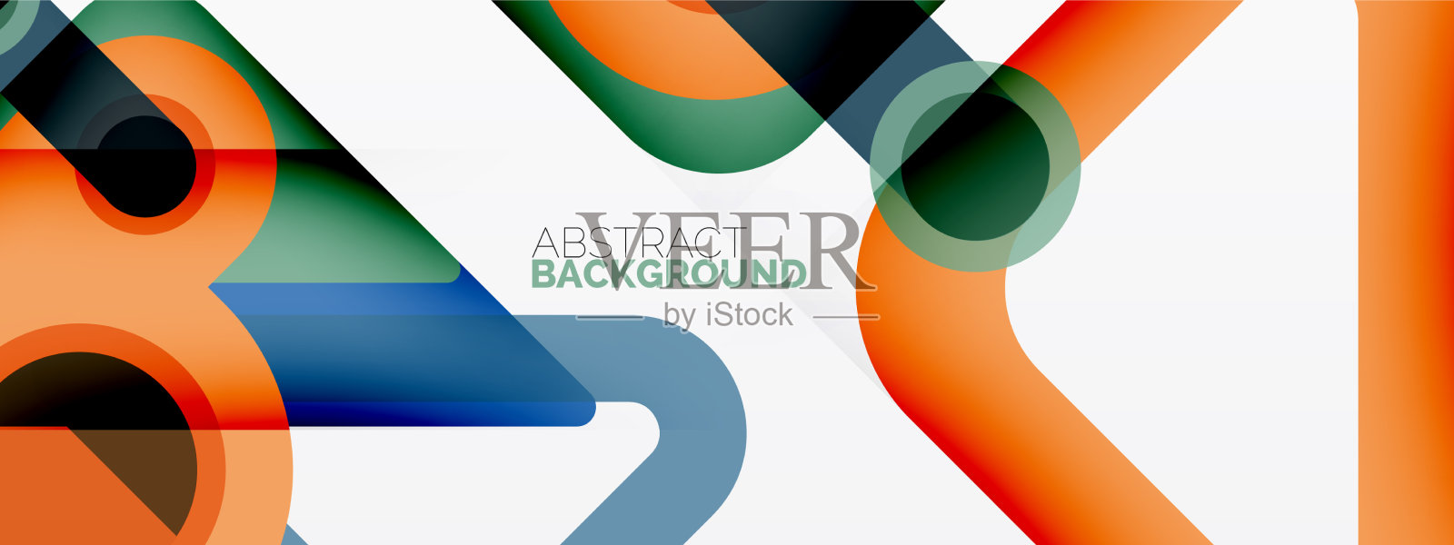 几何基本线圆抽象插画图片素材