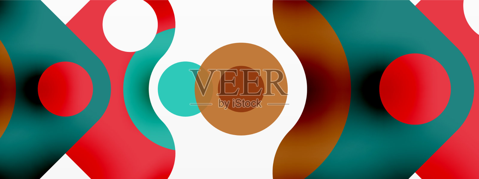 创意几何壁纸最小气泡箭头插画图片素材