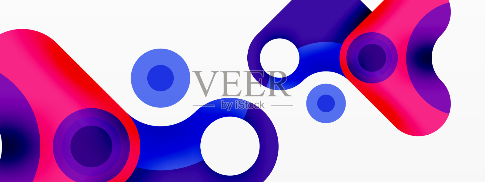 创意几何壁纸最小气泡箭头插画图片素材