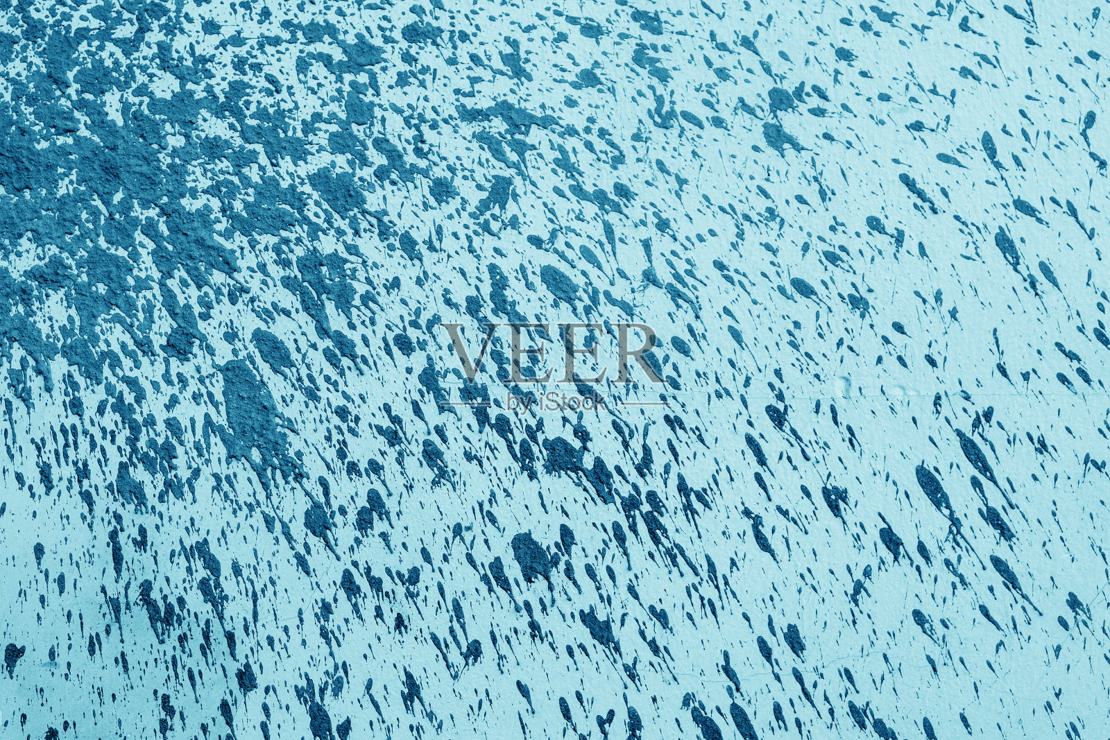 粗糙的蓝色石膏纹理。照片摄影图片
