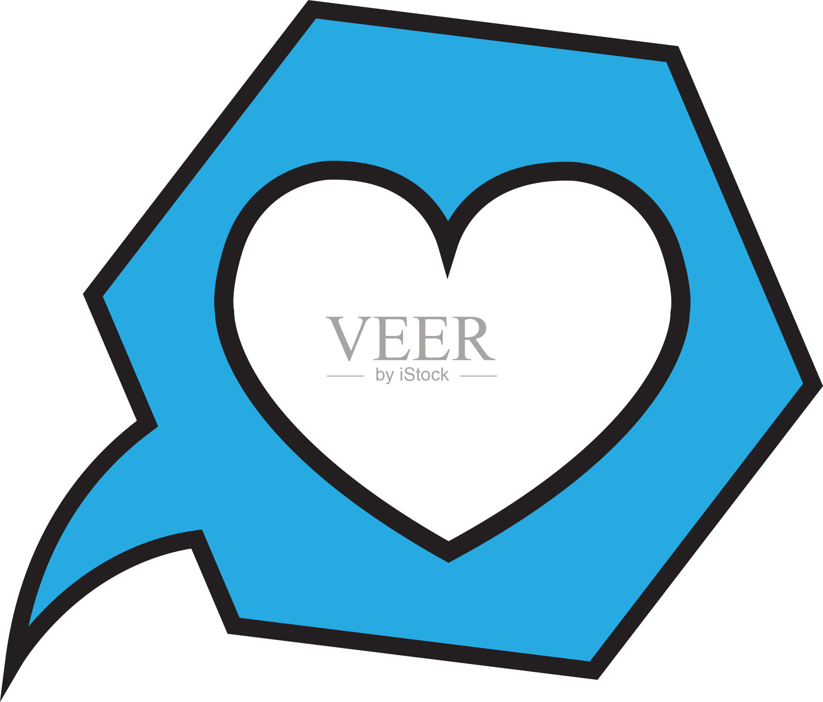 心形图标符号设计插画图片素材