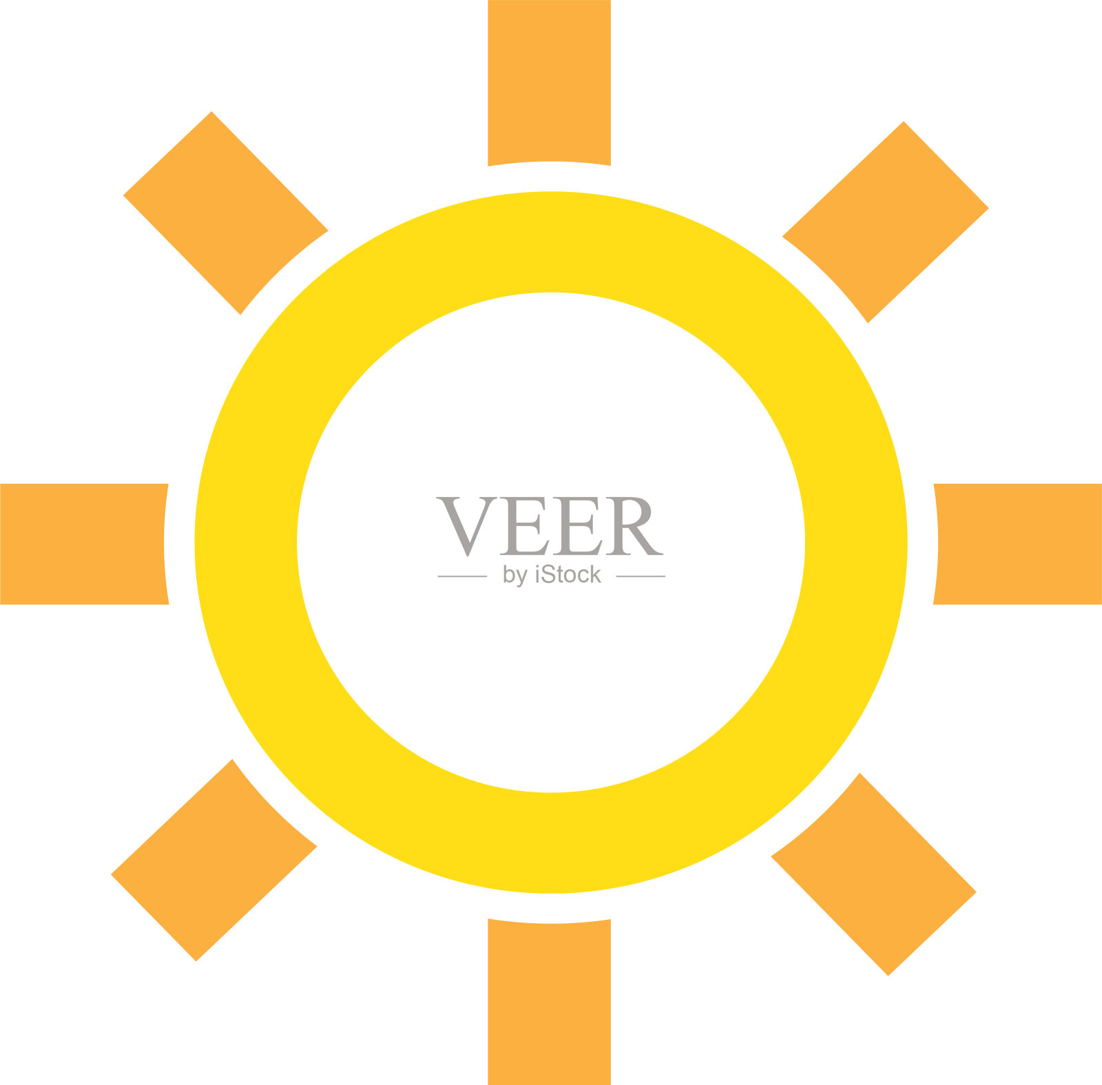 天气标志符号设计插画图片素材