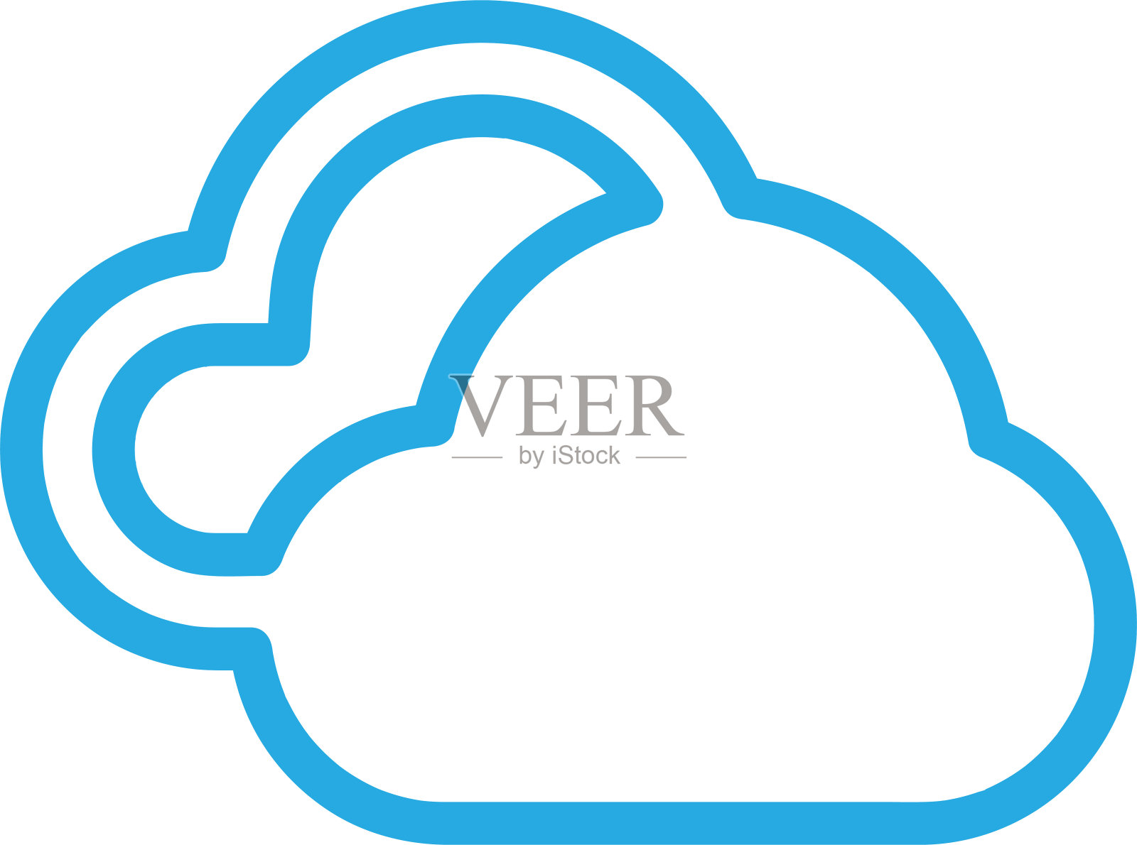 天气标志符号设计插画图片素材