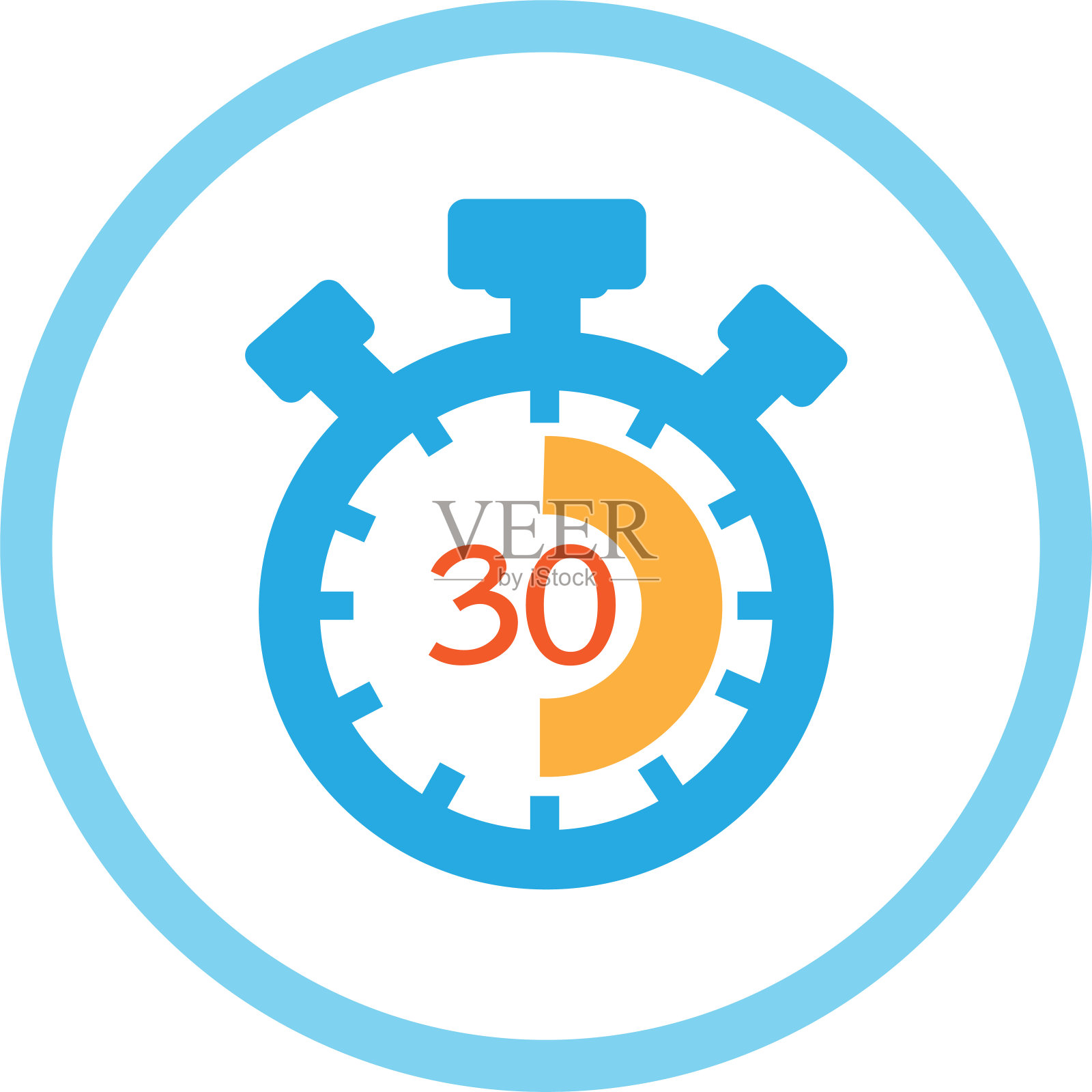 秒表图标符号设计设计元素图片