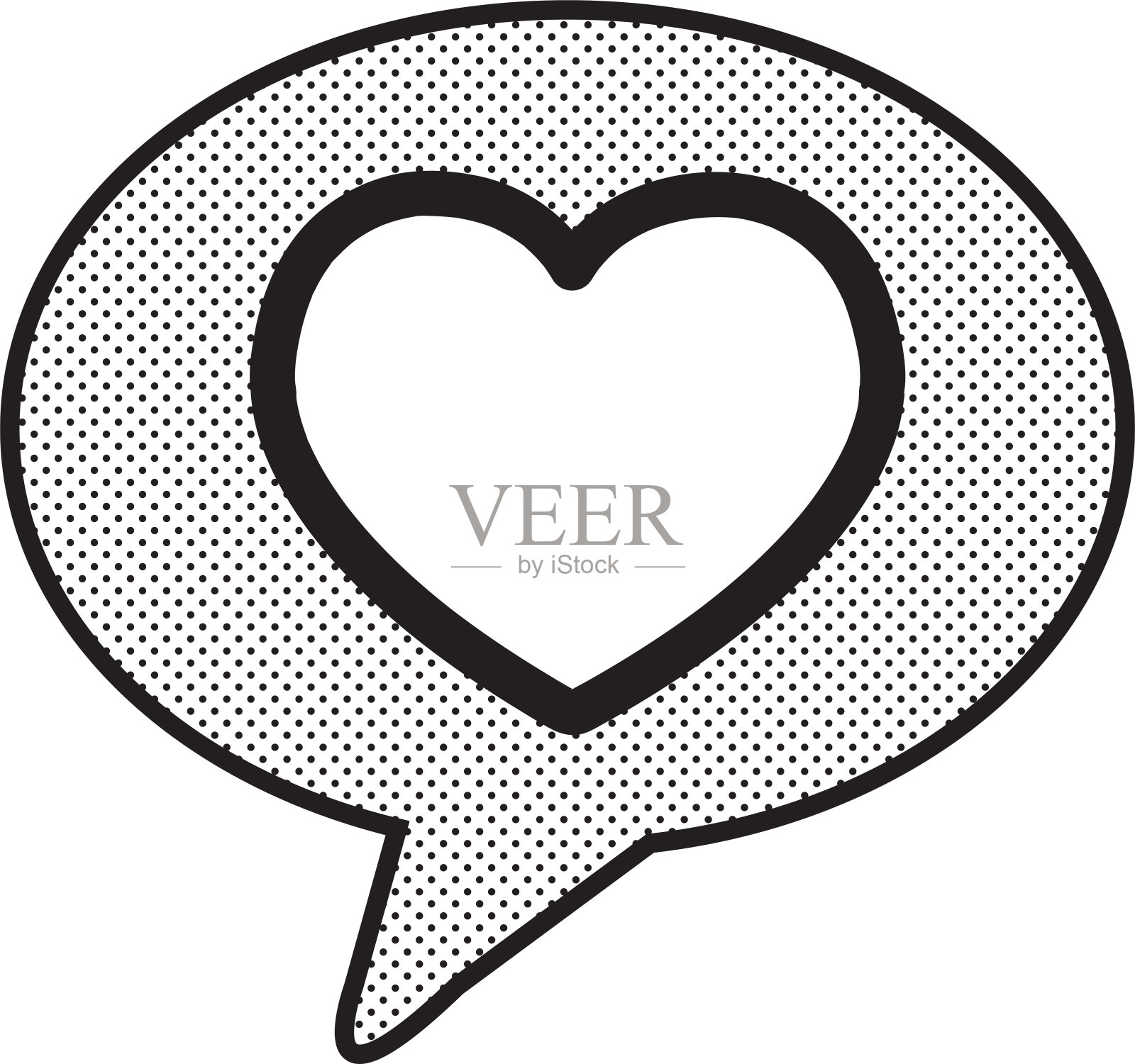 心形图标符号设计插画图片素材