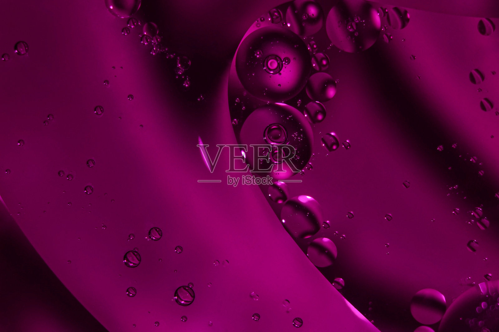 抽象液体圆形背景：3D气泡纹理照片摄影图片