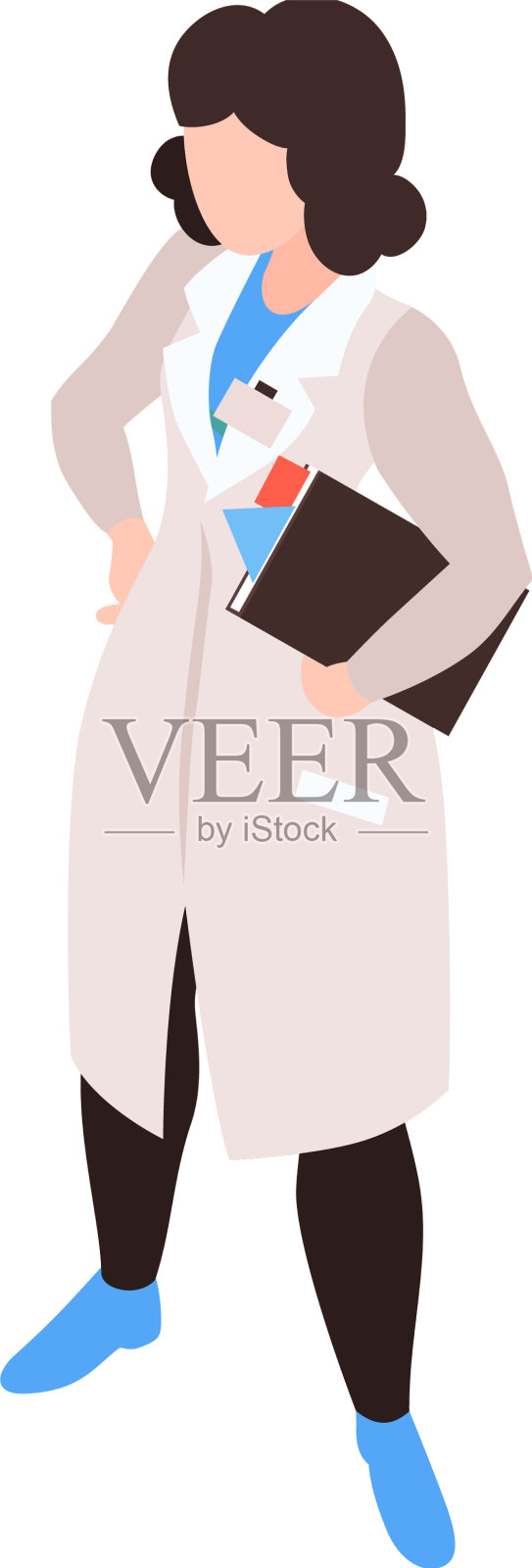 女神经科医生组成设计元素图片