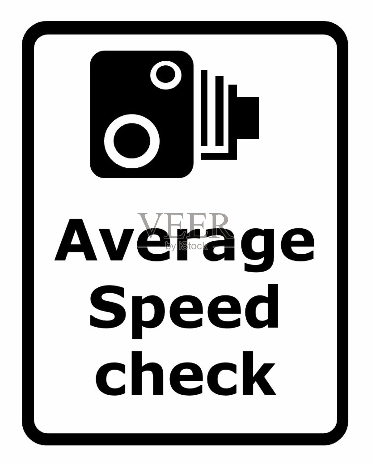 交通标志为超速摄像警告插画图片素材