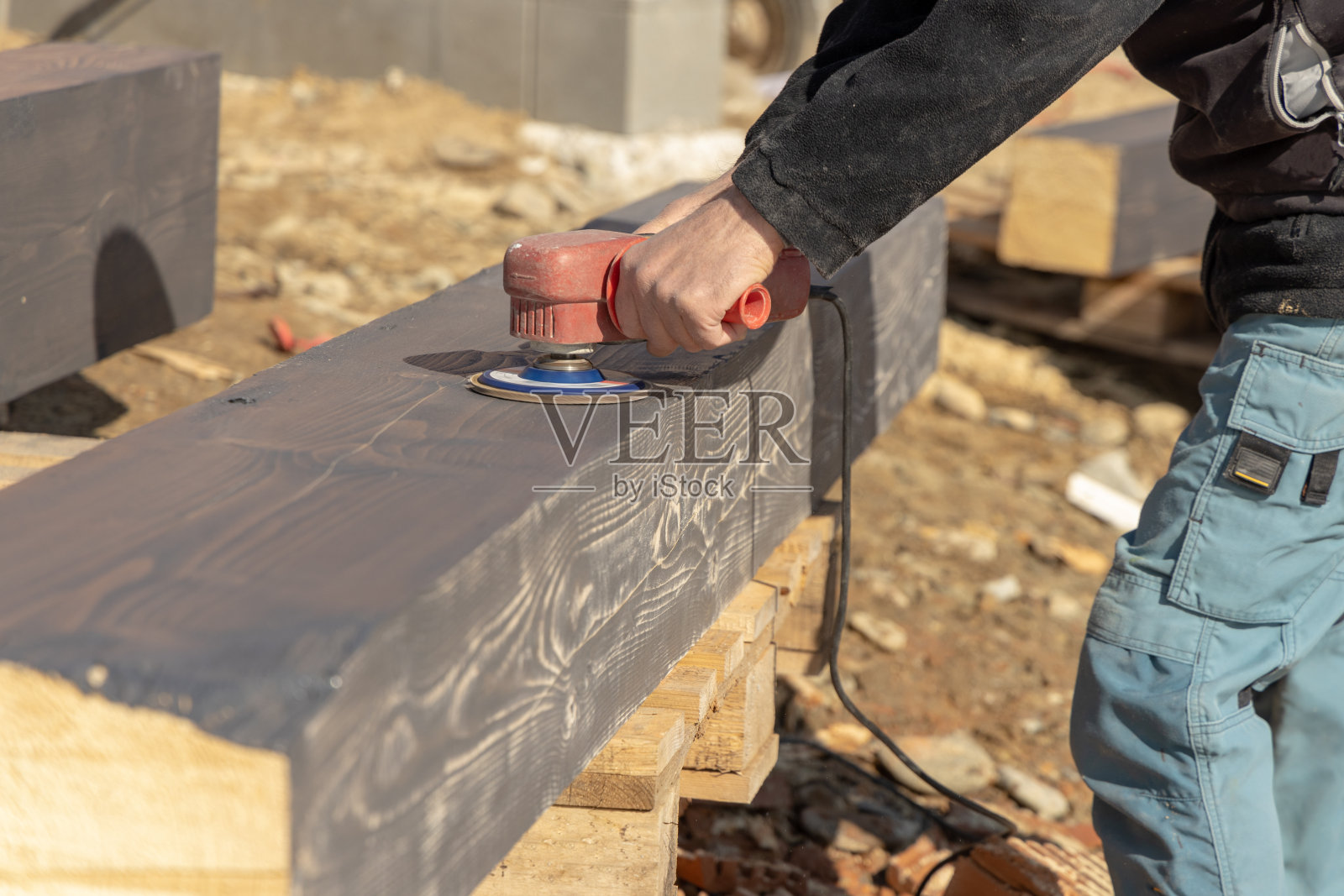 磨木梁照片摄影图片