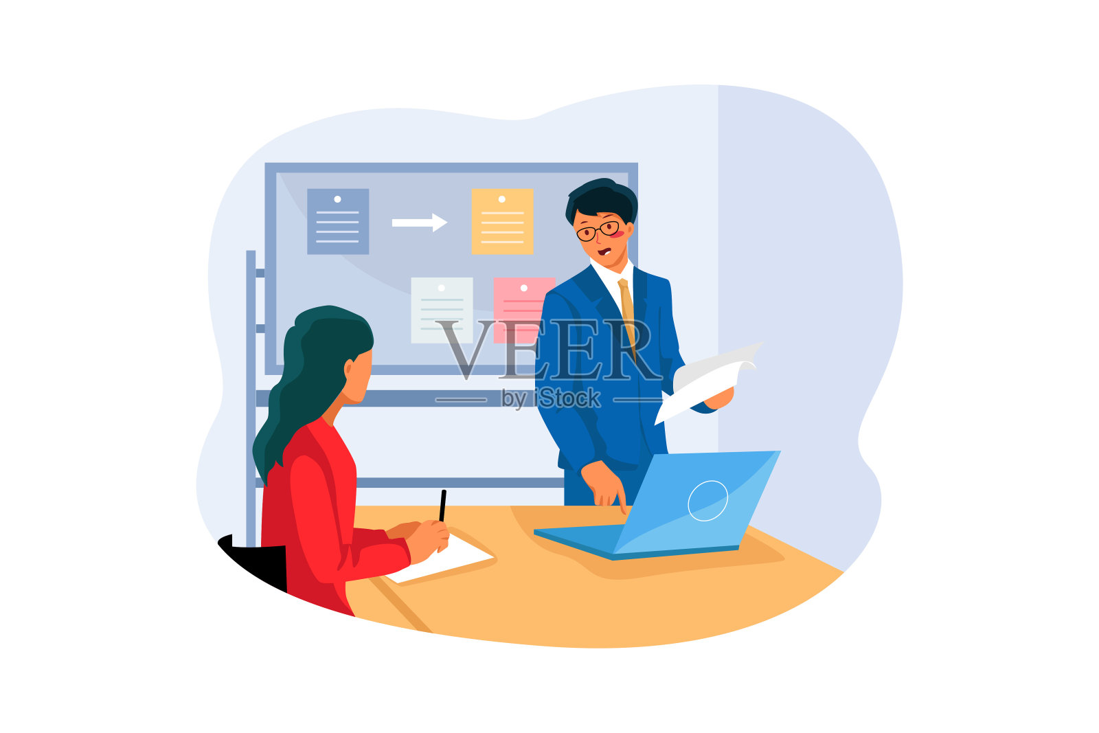 业务团队致力于项目插画图片素材