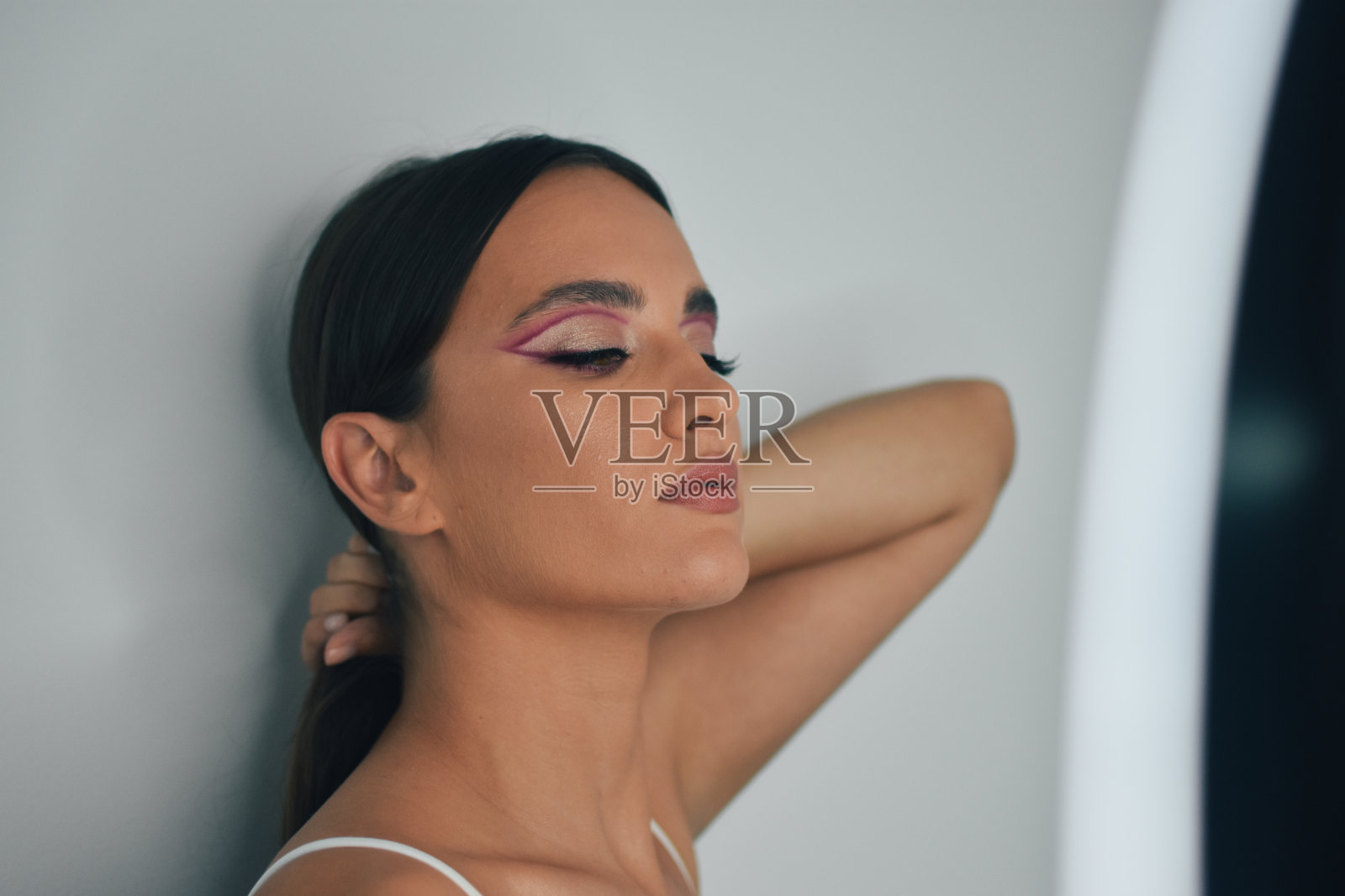 美丽的女孩照片摄影图片