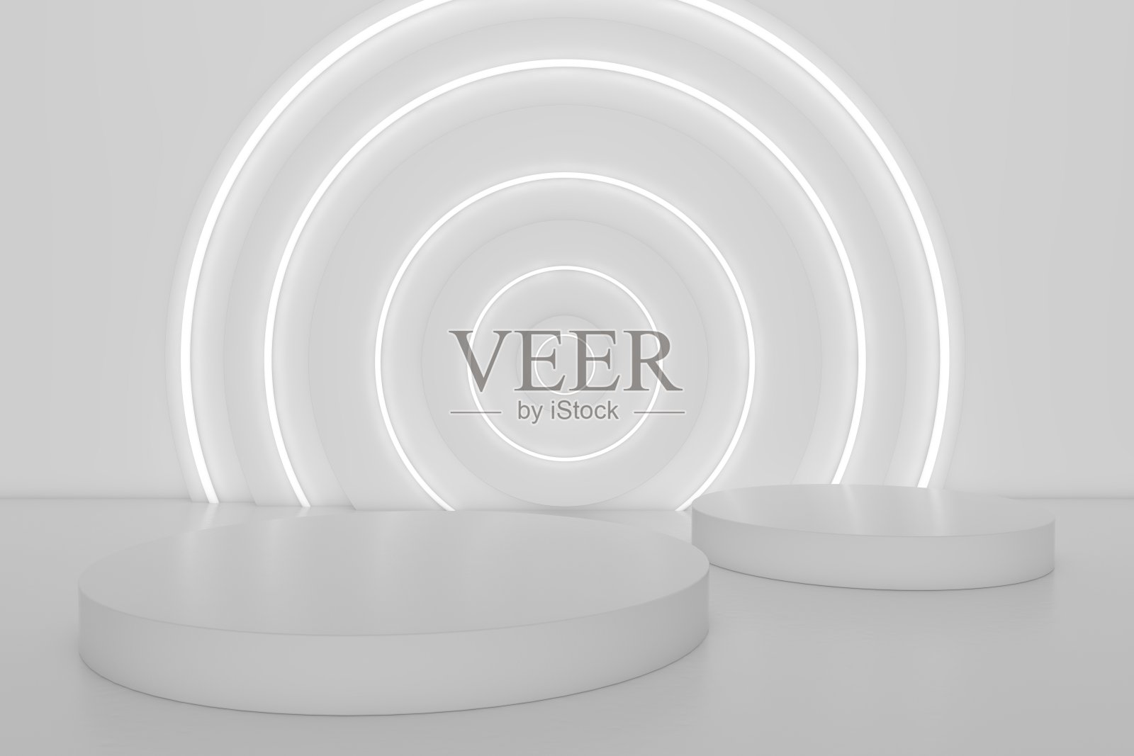 3d渲染展会背景，空白展台，产品展示照片摄影图片