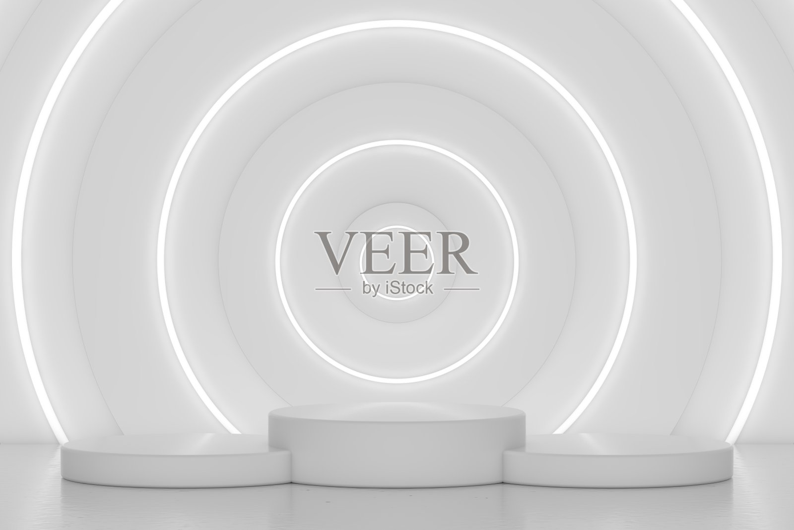 3d渲染展会背景，空白展台，产品展示照片摄影图片