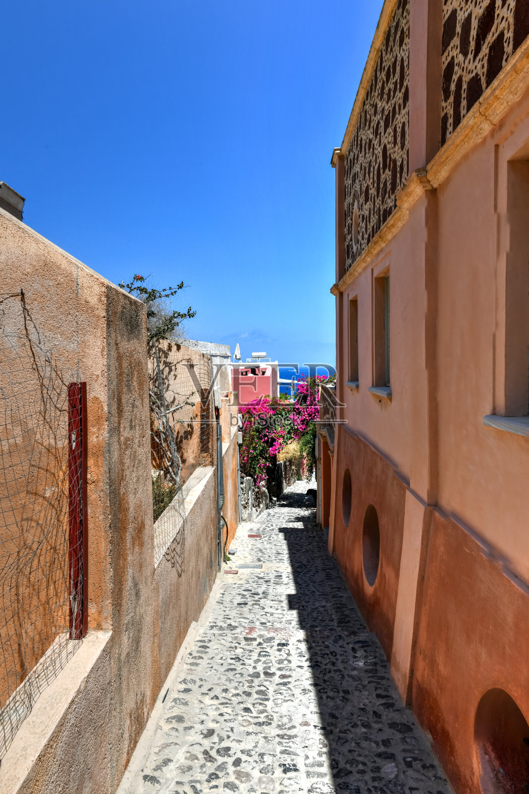 伊亚-圣托里尼，希腊照片摄影图片