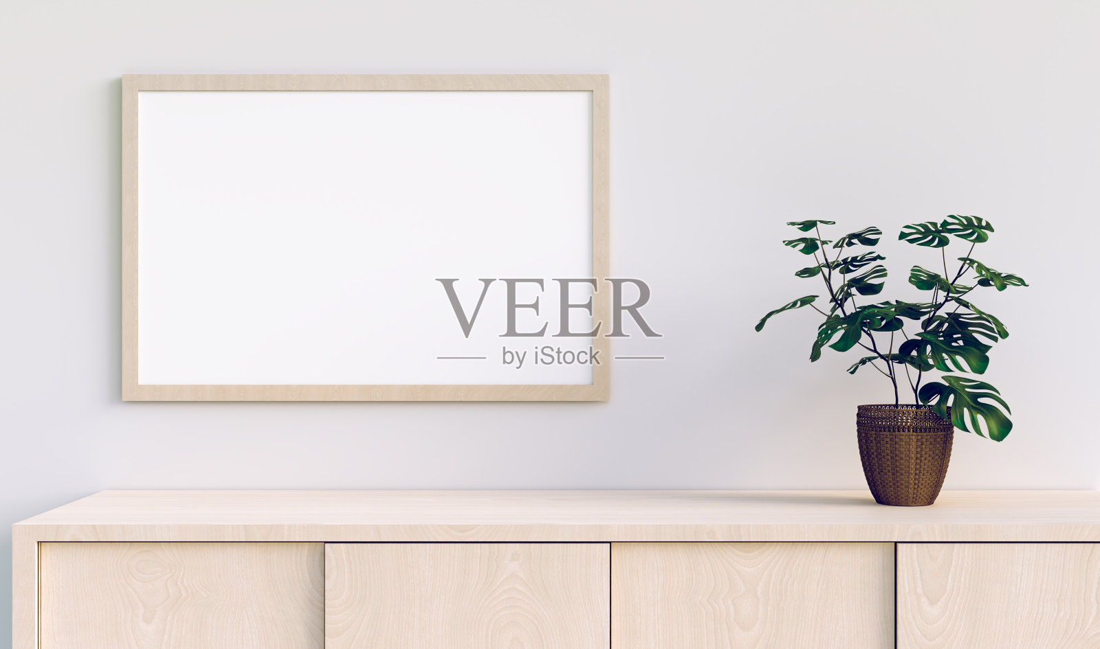 相框模型在最小的房间照片摄影图片