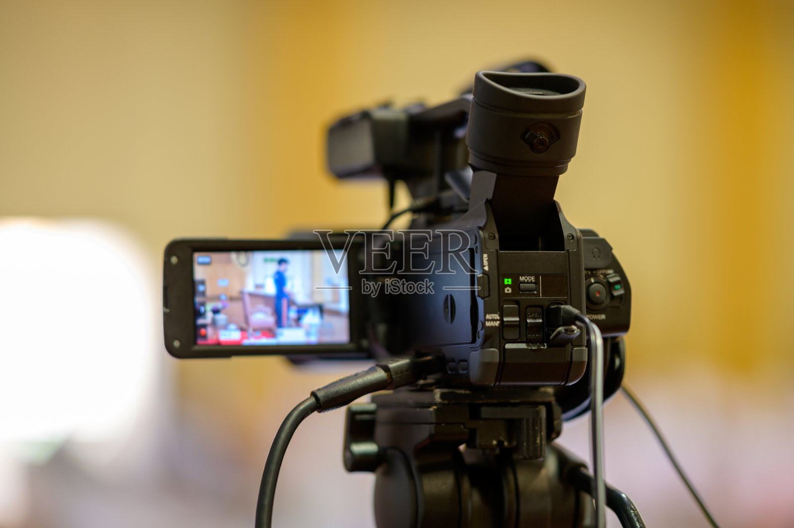 摄像机操作员专业摄像机拍摄视频播客照片摄影图片