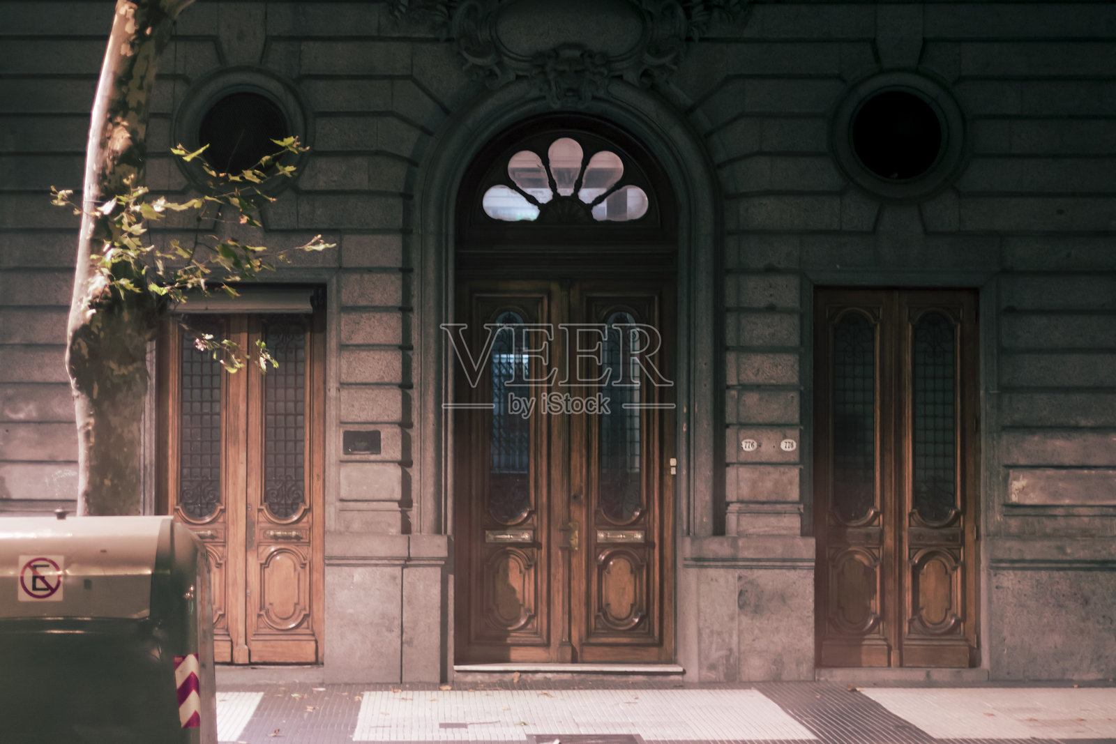 布宜诺斯艾利斯闹市区的恐怖之夜照片摄影图片